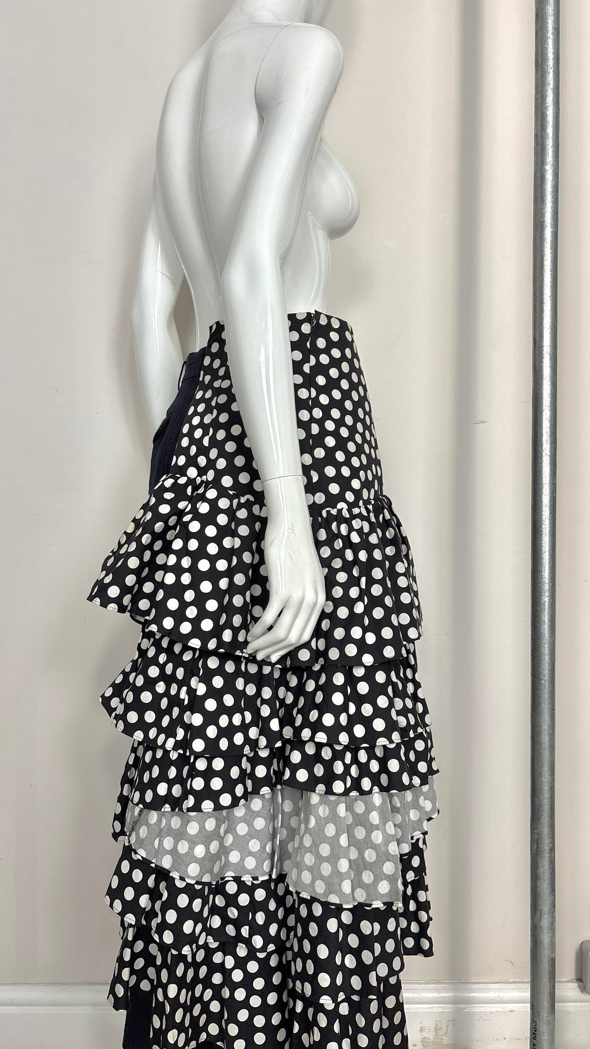 Comme des Garcons dual ruffle skirt and tailored trouser