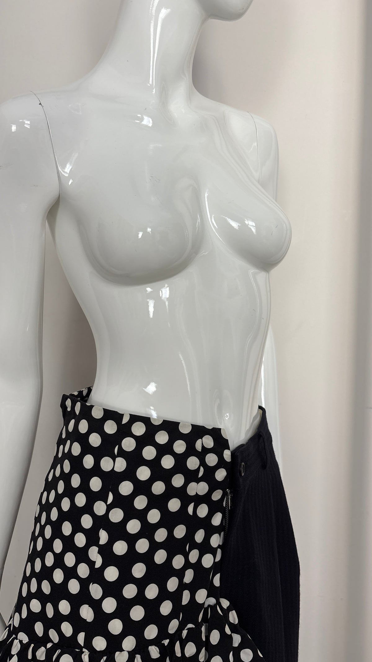 Comme des Garcons dual ruffle skirt and tailored trouser