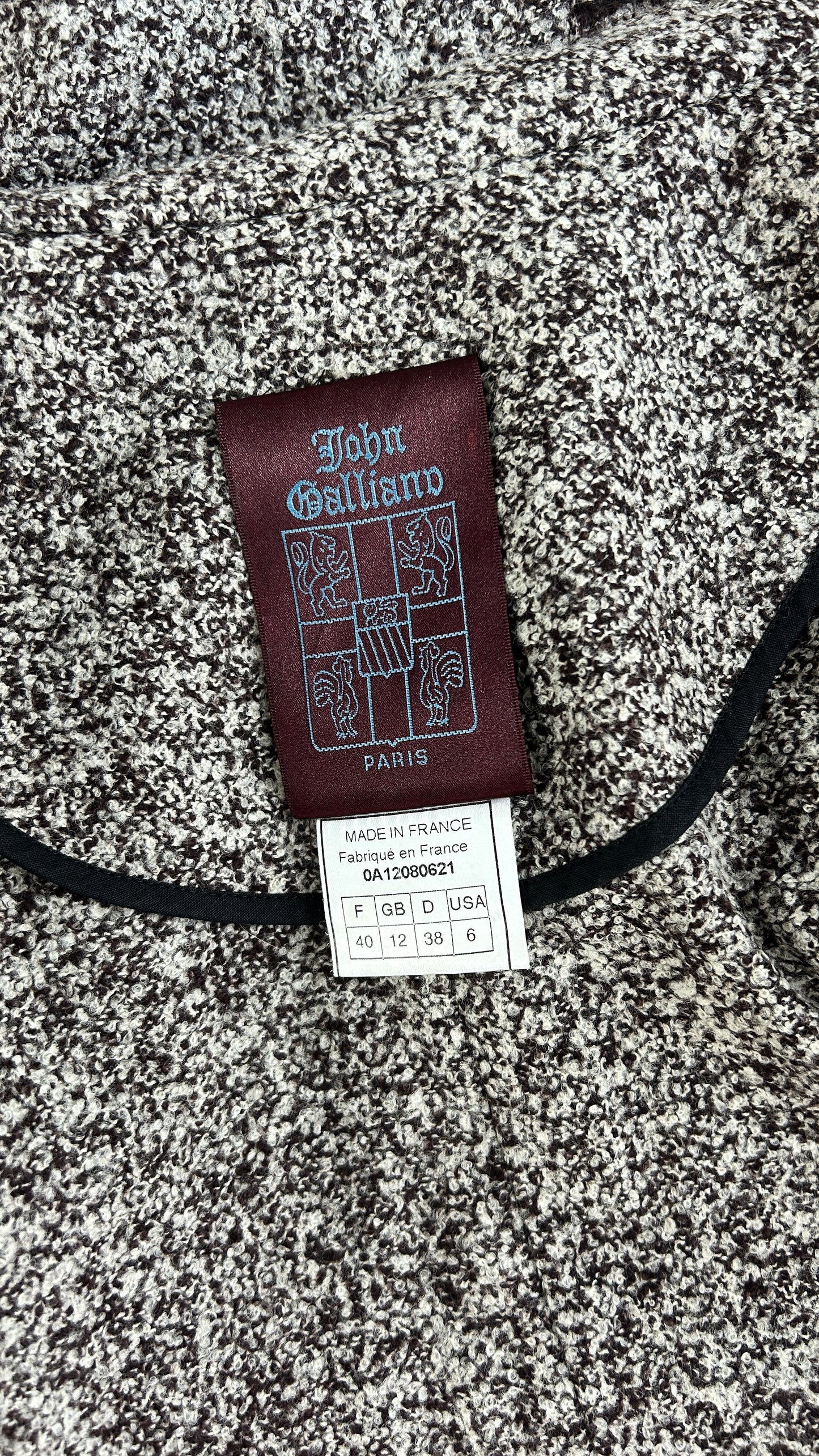 John Galliano trench coat with blanket stitching