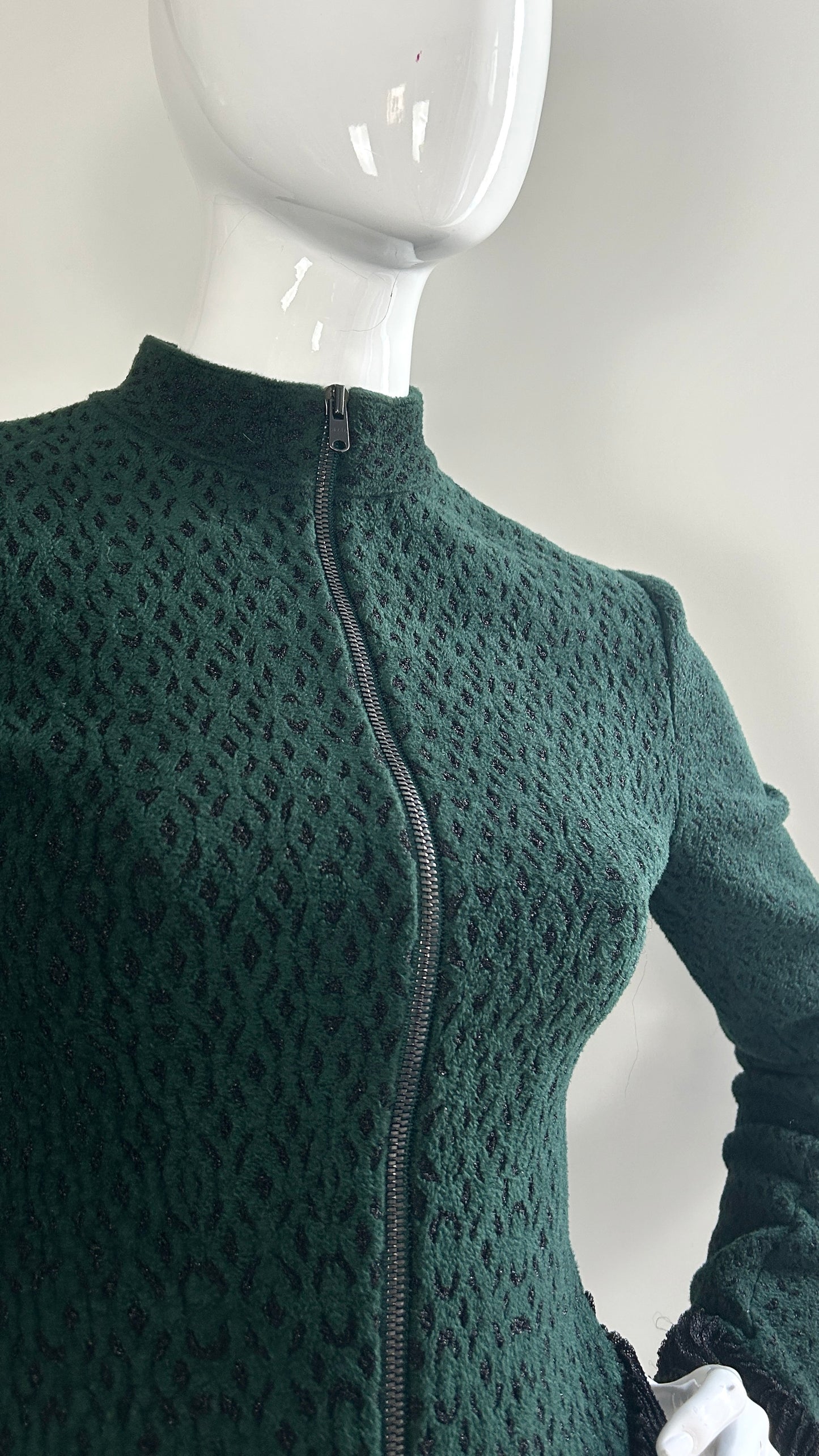 Alaïa green knit top