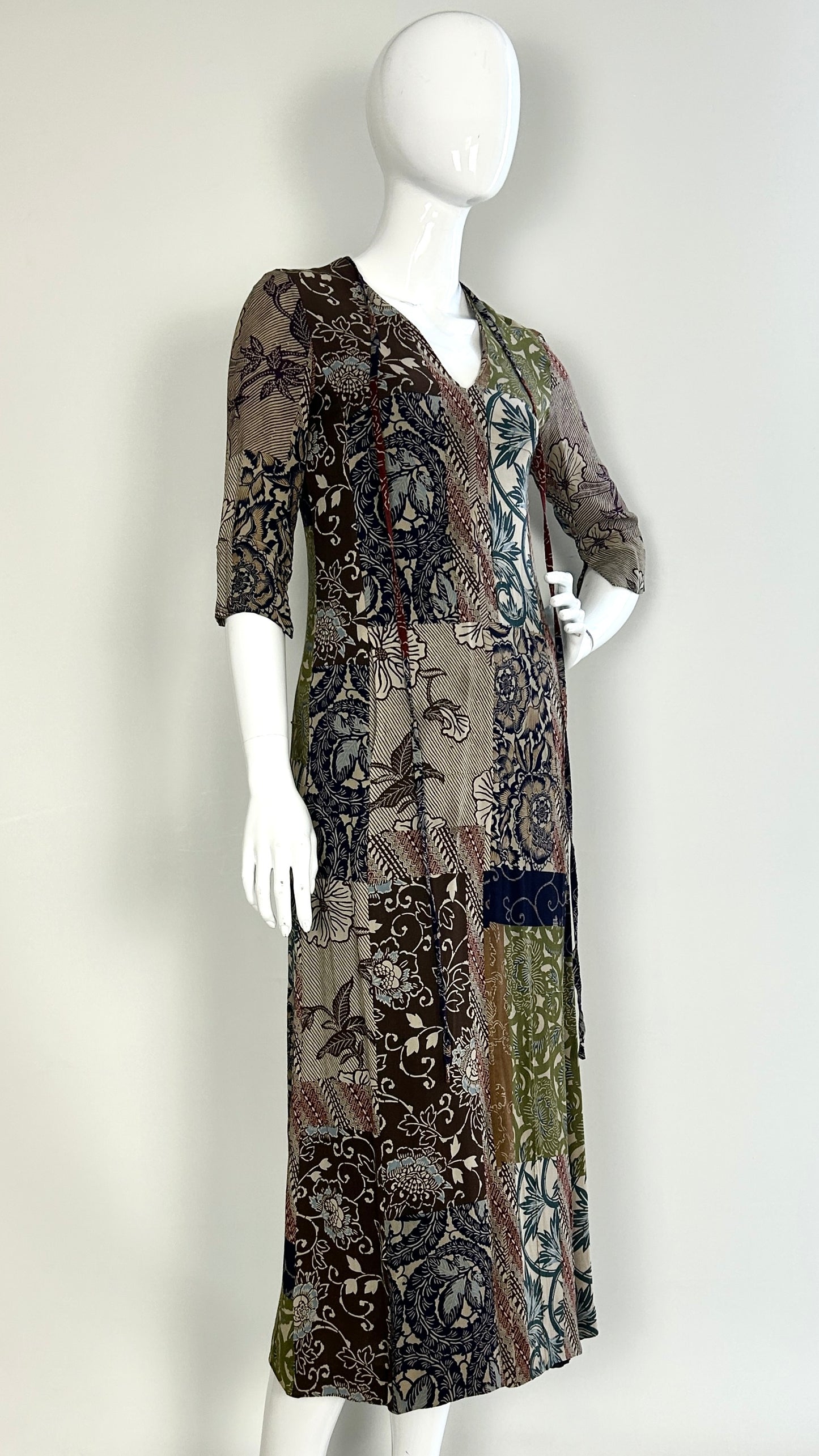 Kenzo patchwork print dress