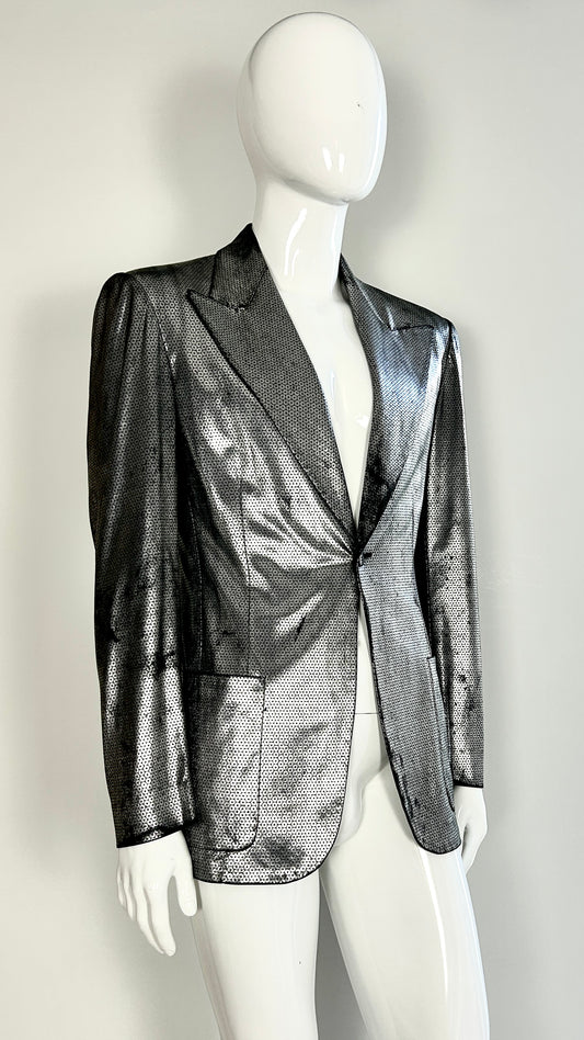 Stephen Sprouse trompe l'oeil sequin jacket