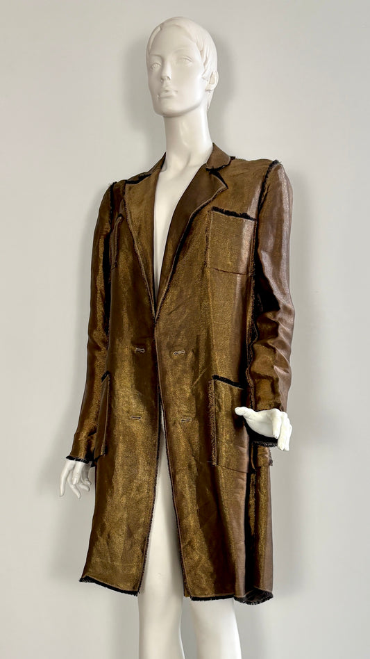 Lanvin S/S 2003 metallic thread jacket