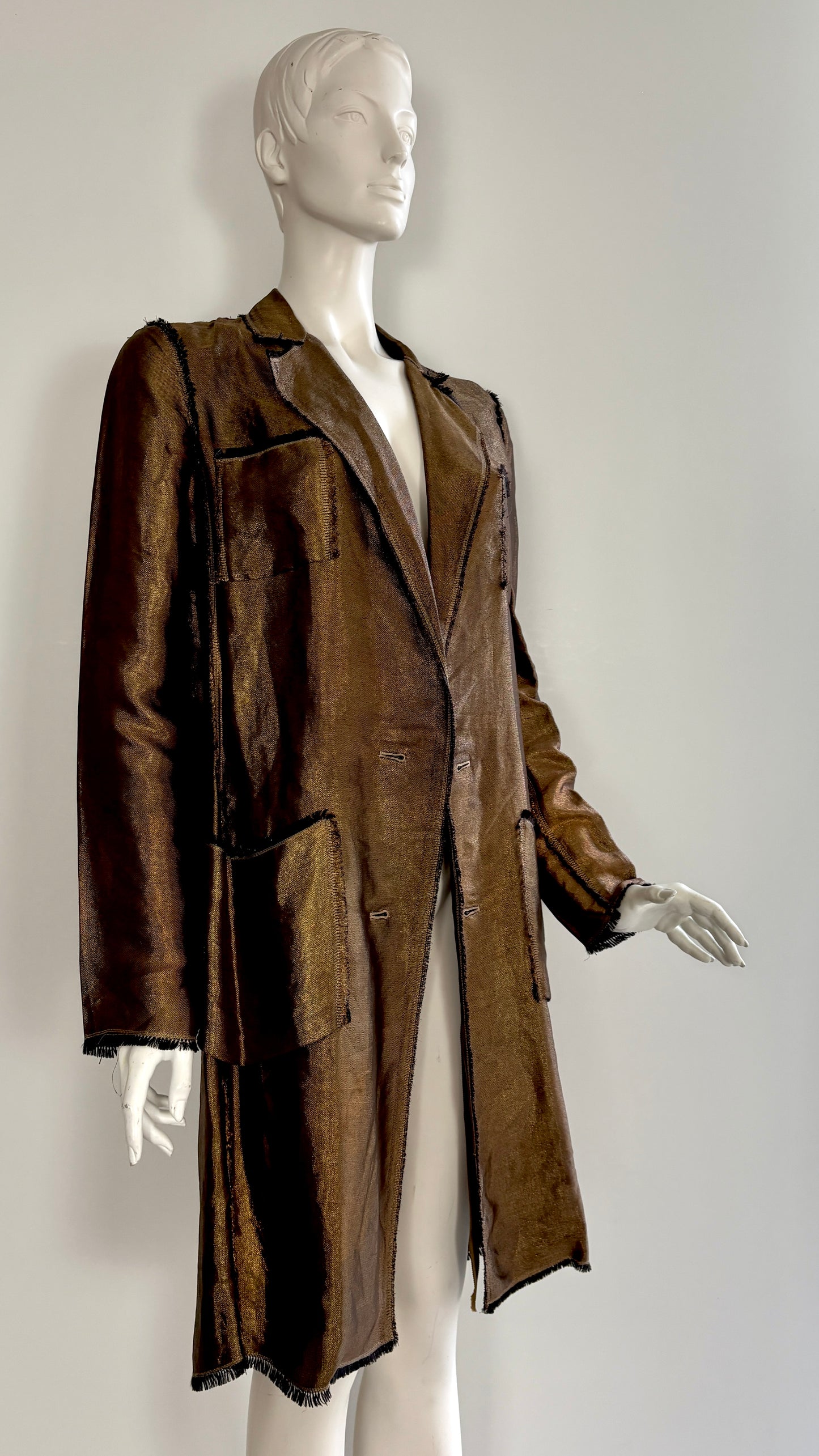 Lanvin S/S 2003 metallic thread jacket