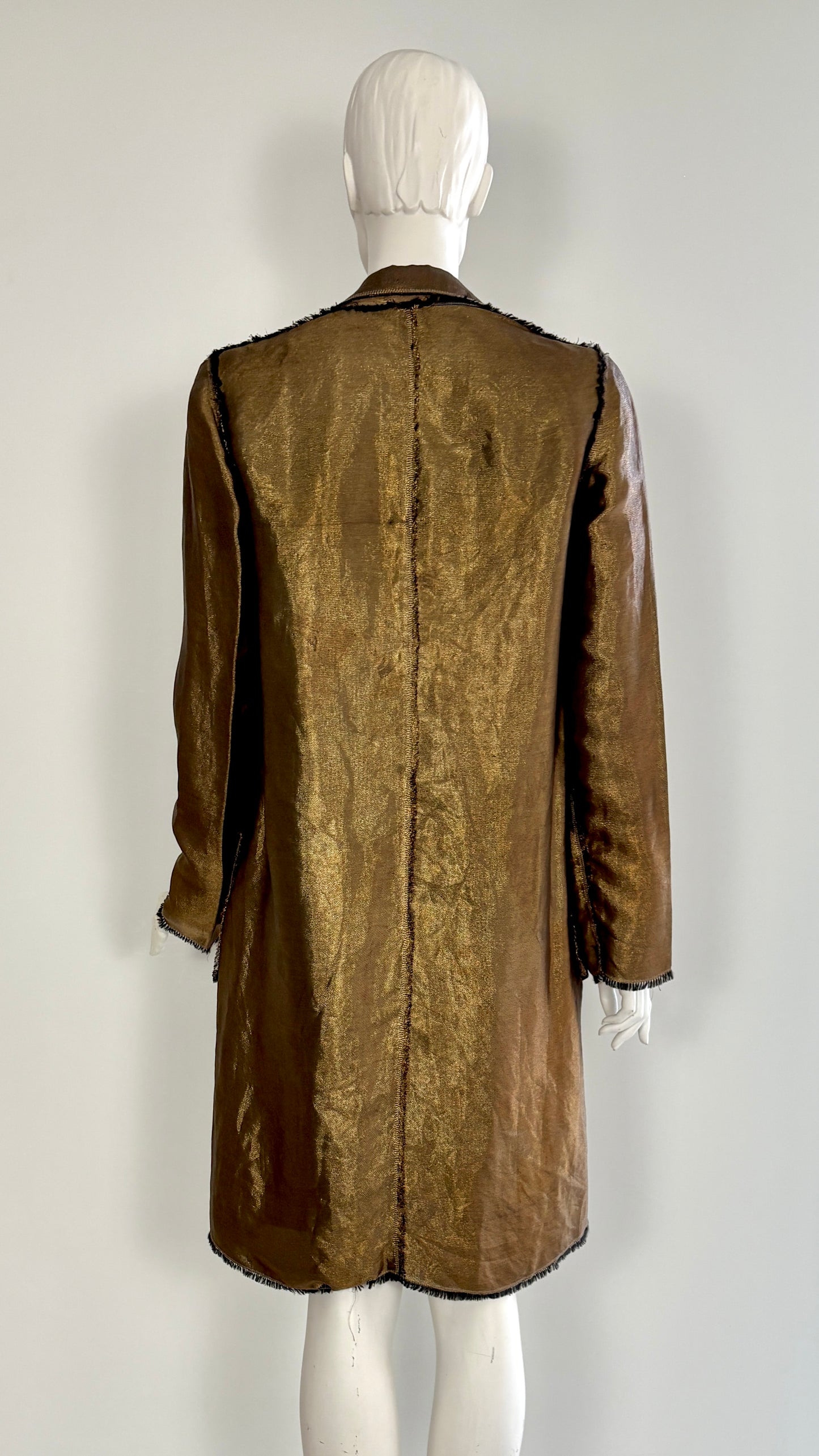 Lanvin S/S 2003 metallic thread jacket