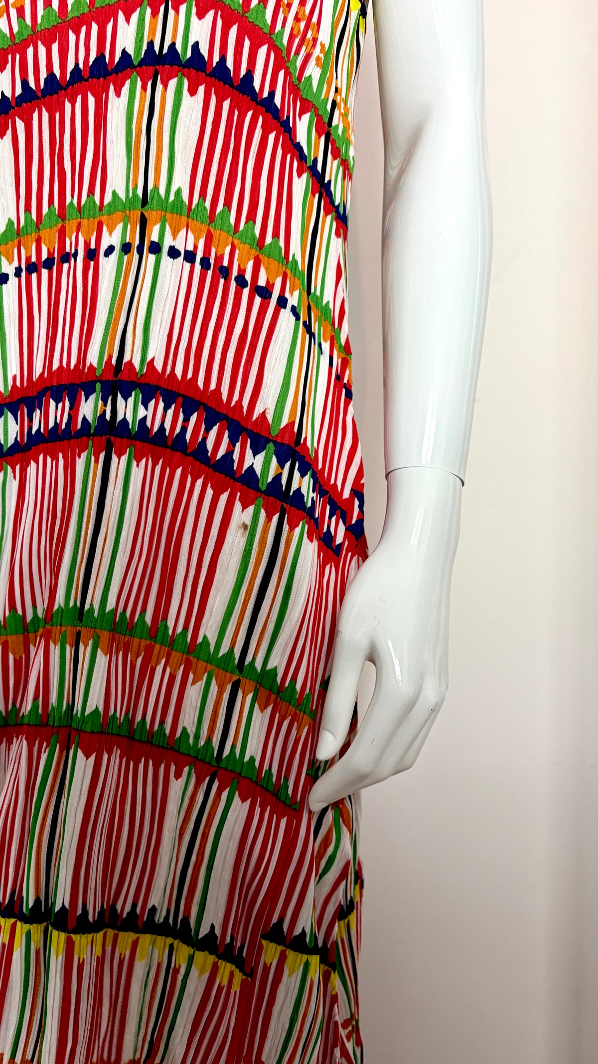 Issey Miyake Pleats Please S/S 2012 multicolour plaid dress