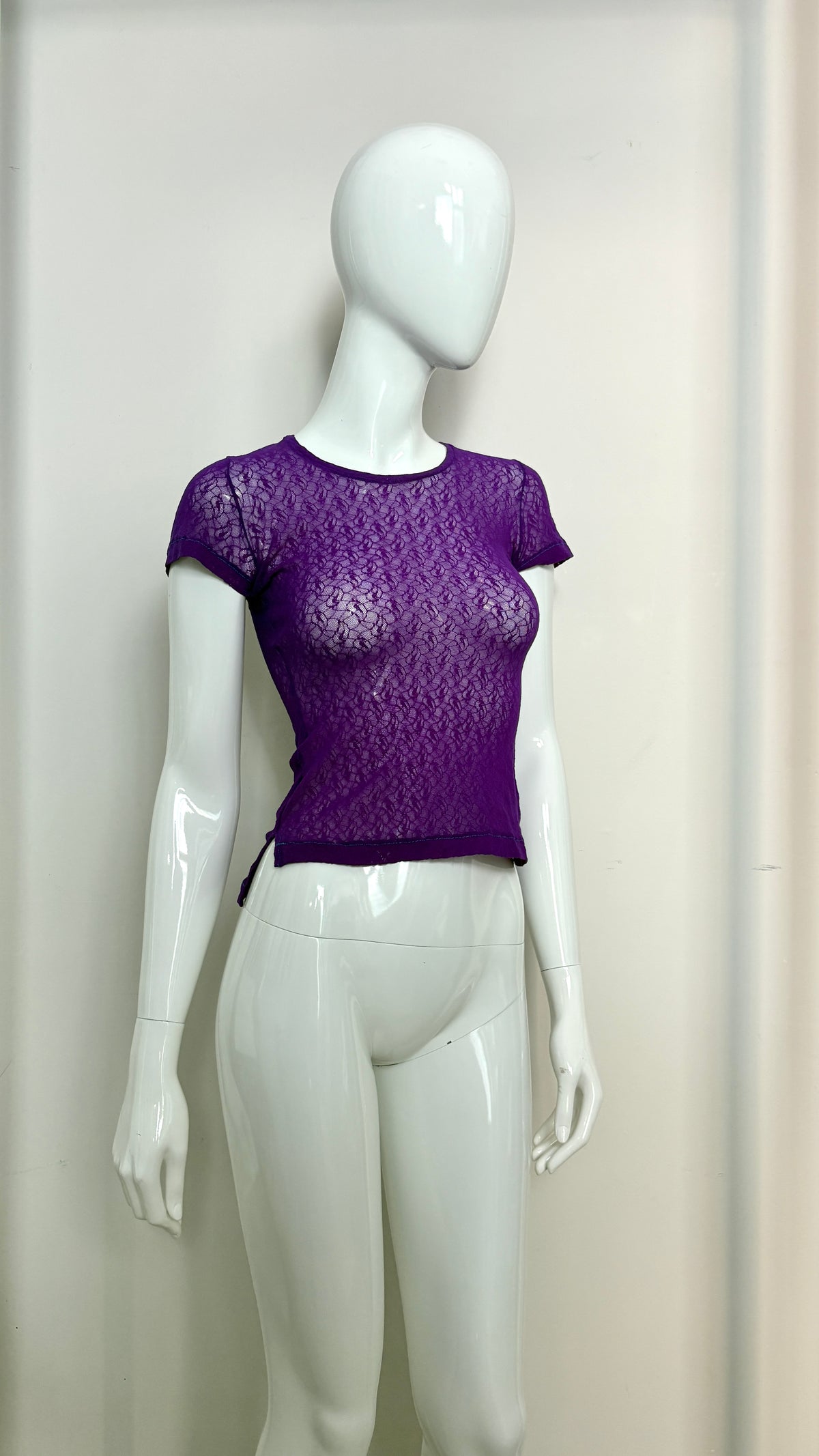 Vivienne Westwood S/S 1989 'civilizade' purple lace knit