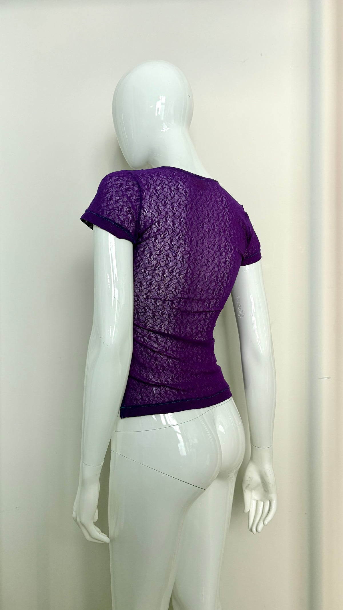 Vivienne Westwood S/S 1989 'civilizade' purple lace knit