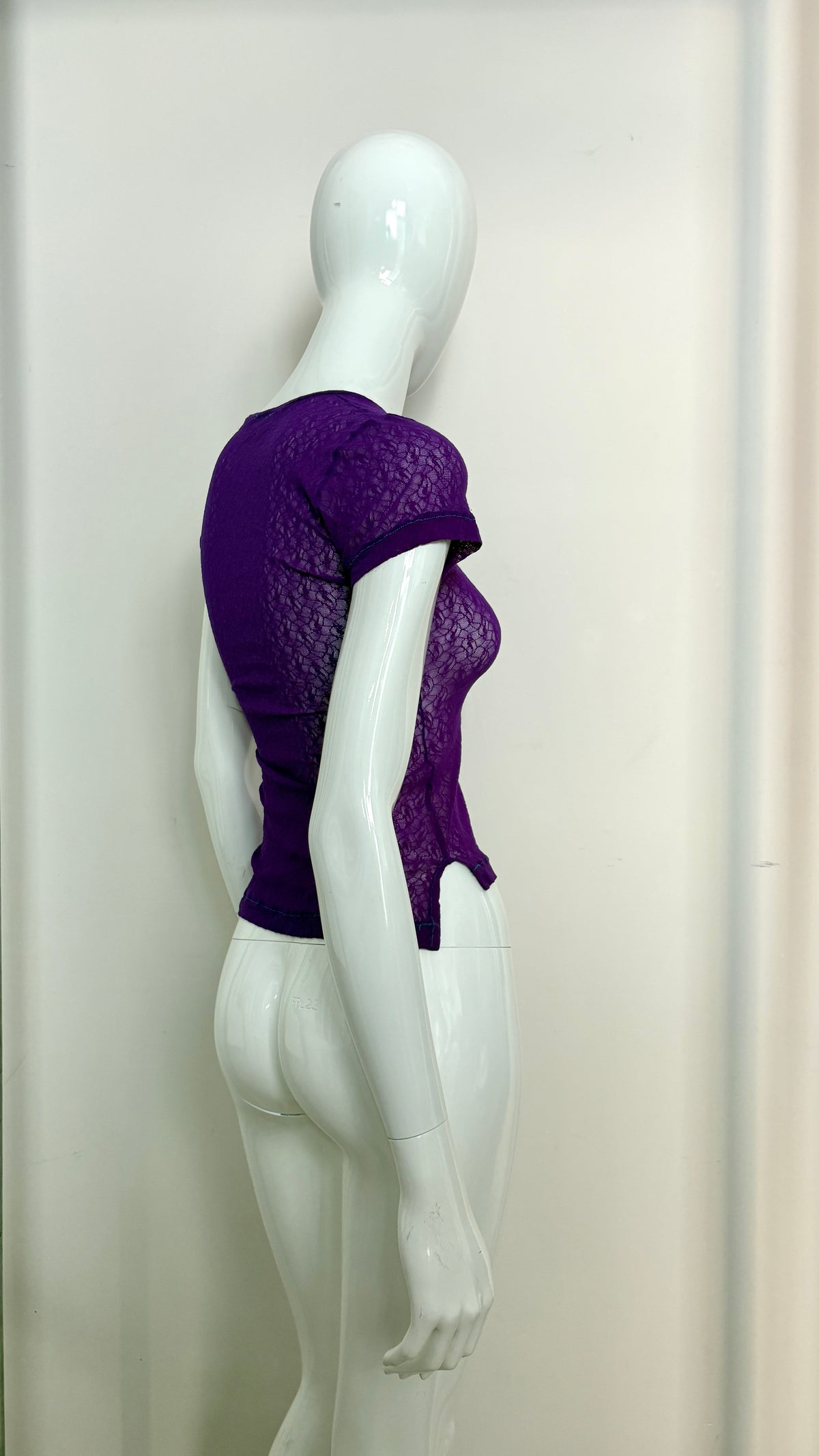 Vivienne Westwood S/S 1989 'civilizade' purple lace knit