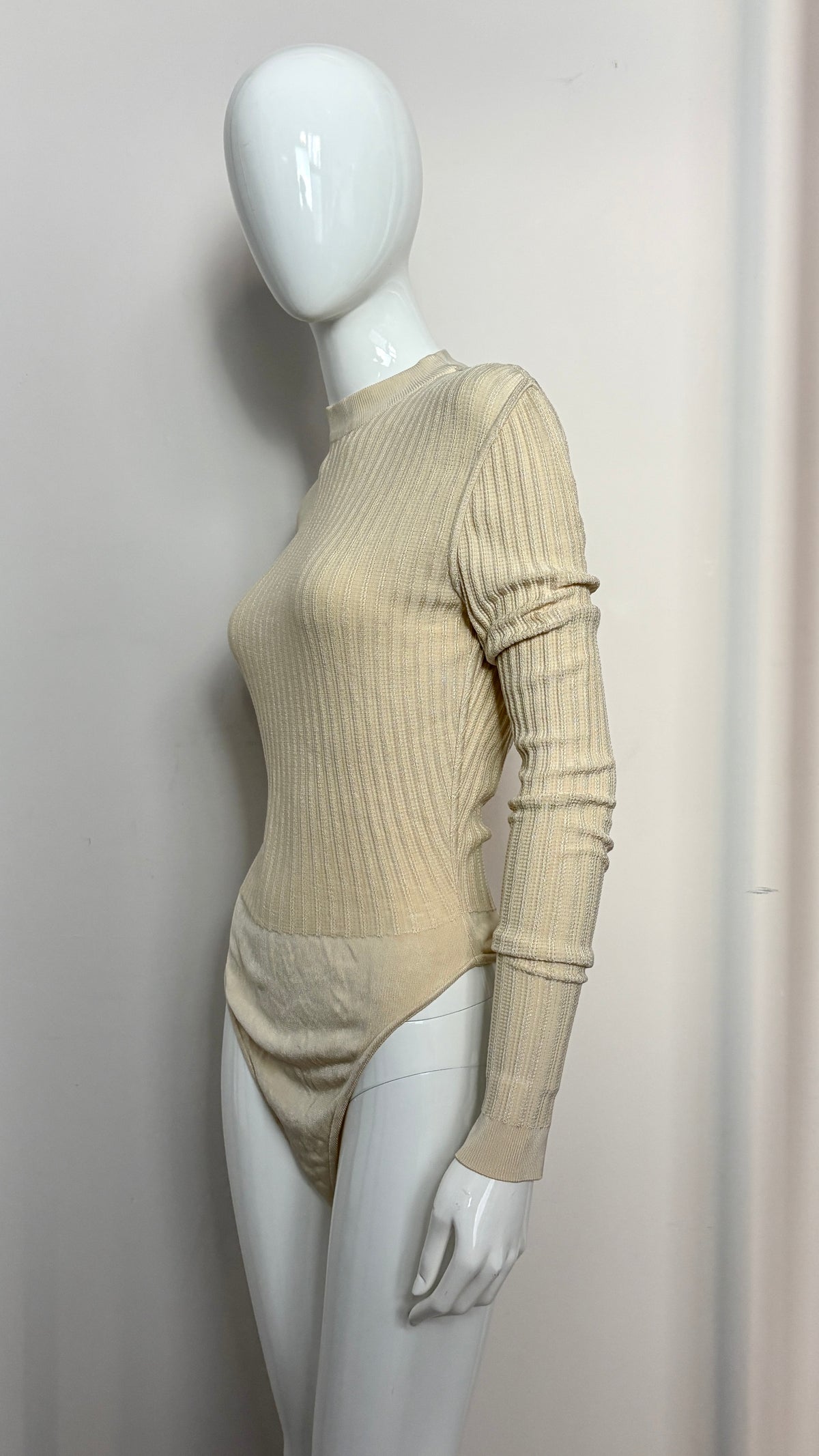 Alaïa cream bodysuit