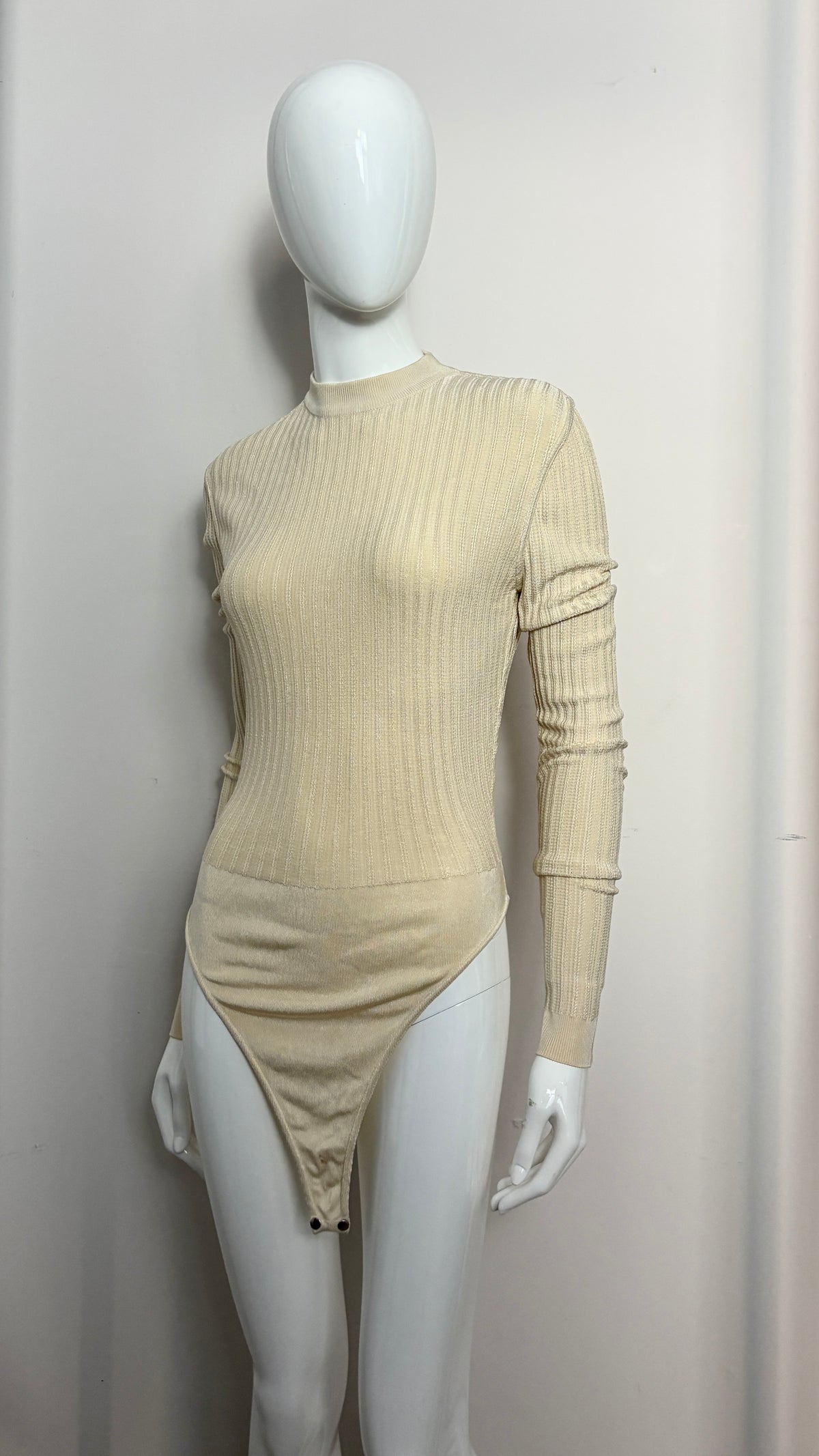 Alaïa cream bodysuit