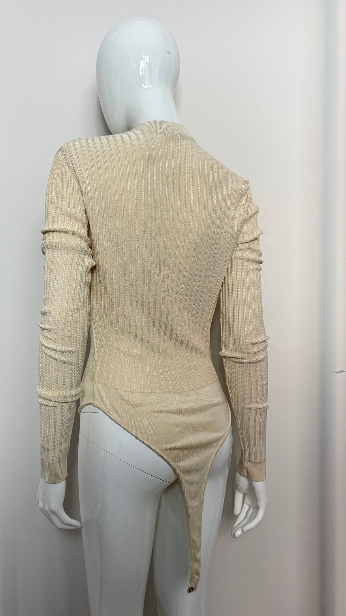 Alaïa cream bodysuit