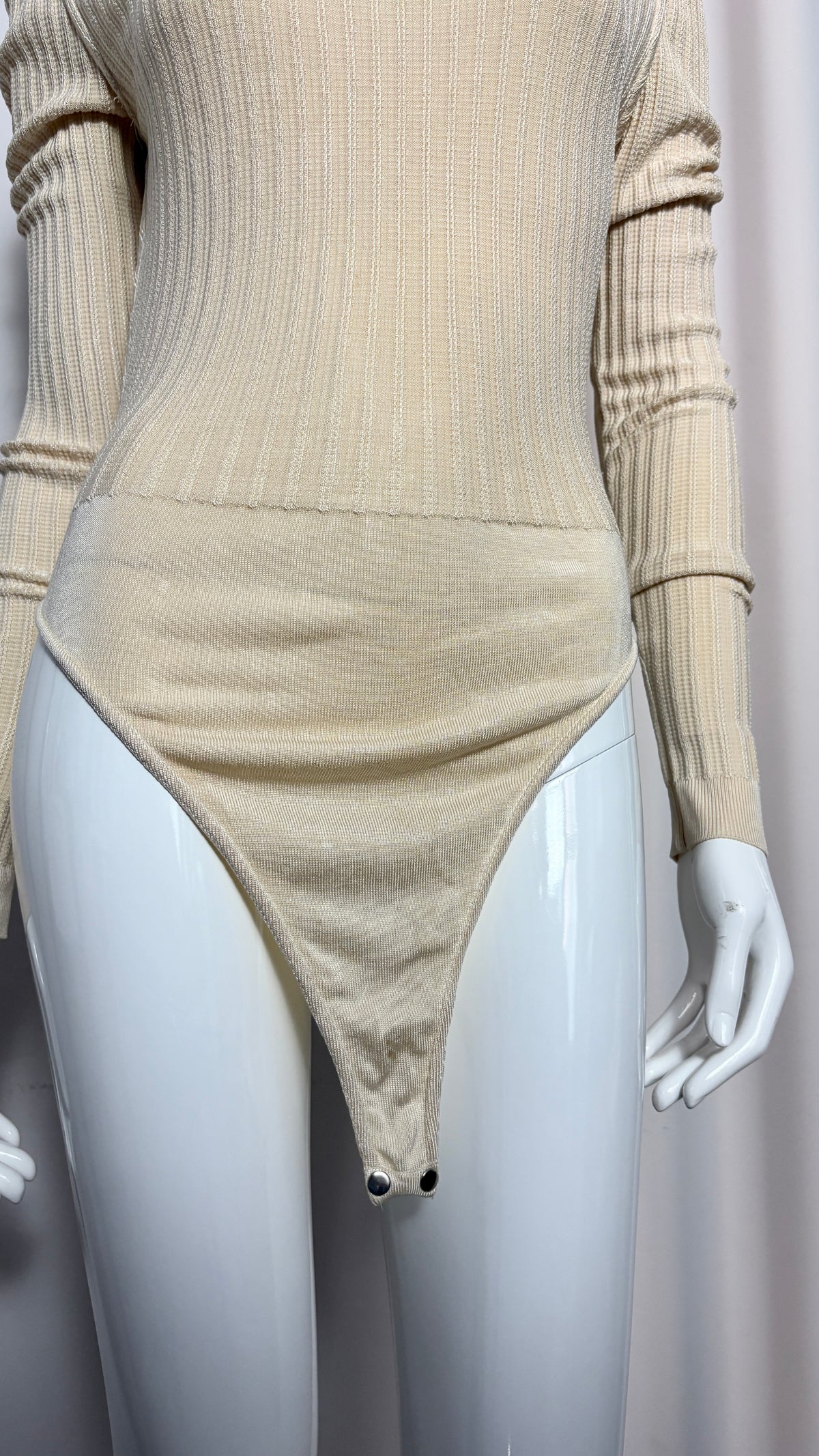 Alaïa cream bodysuit