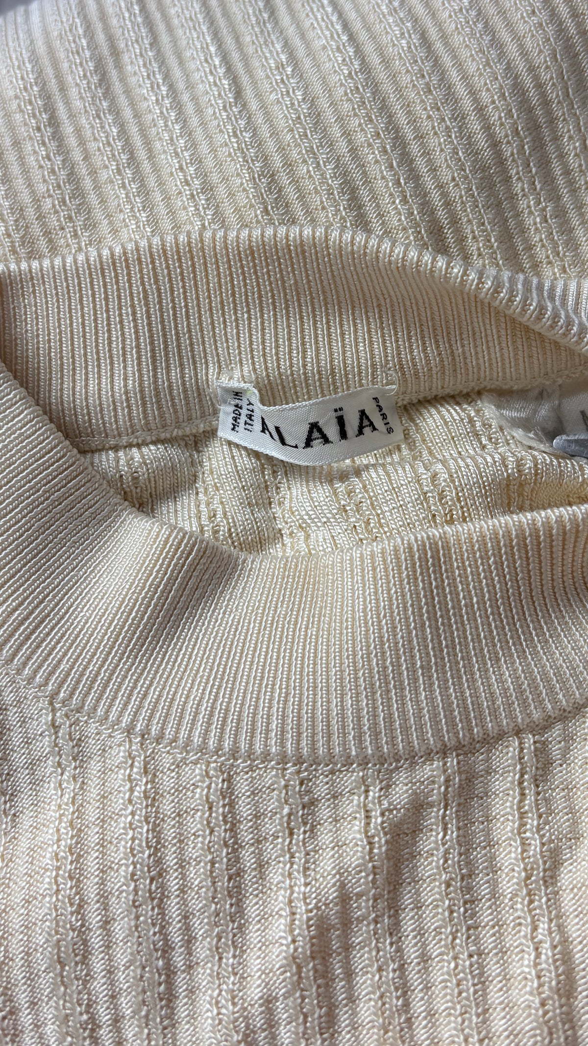 Alaïa cream bodysuit