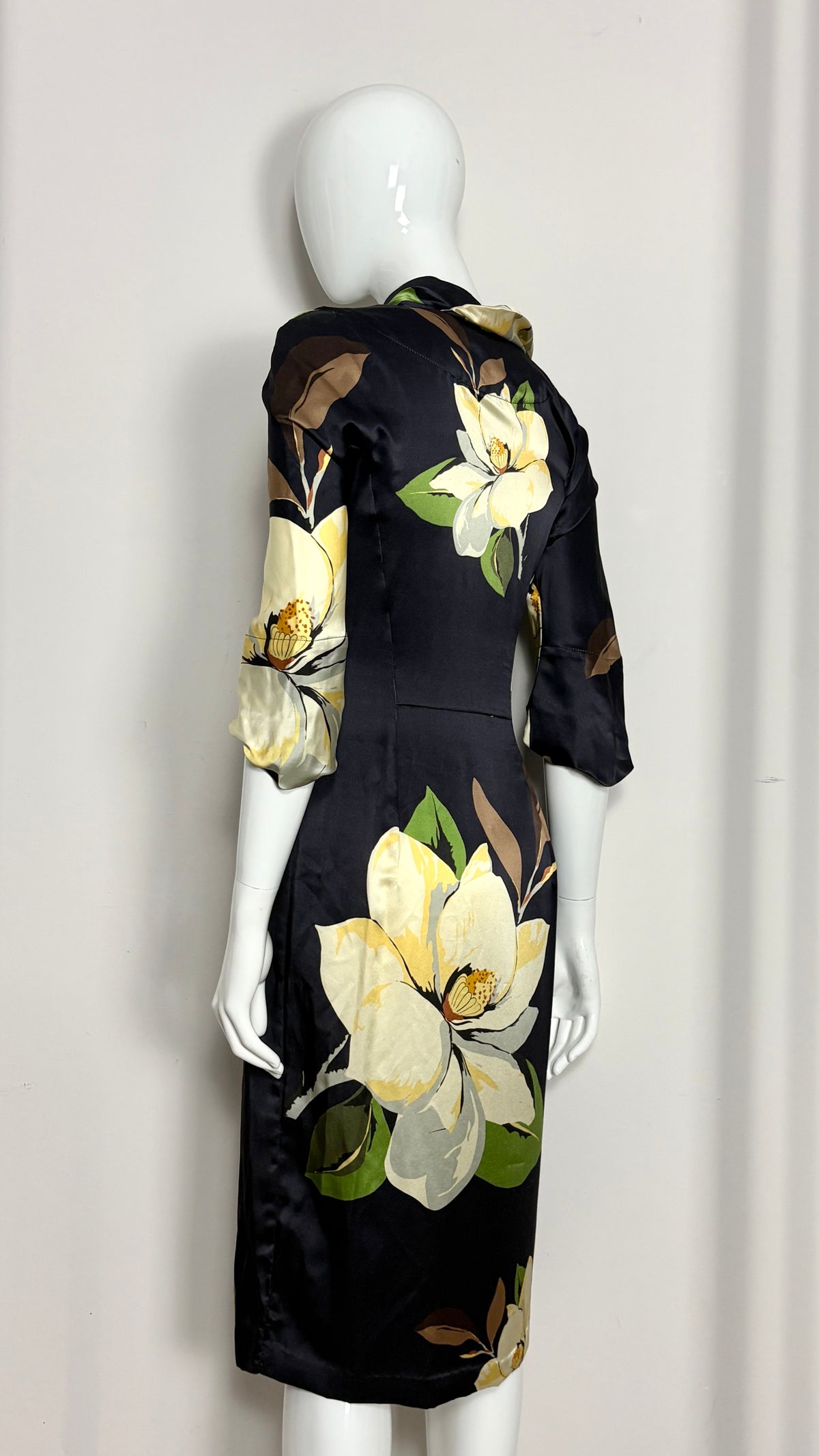 Vivienne Westwood A/W 2000 floral dress with gathered collar