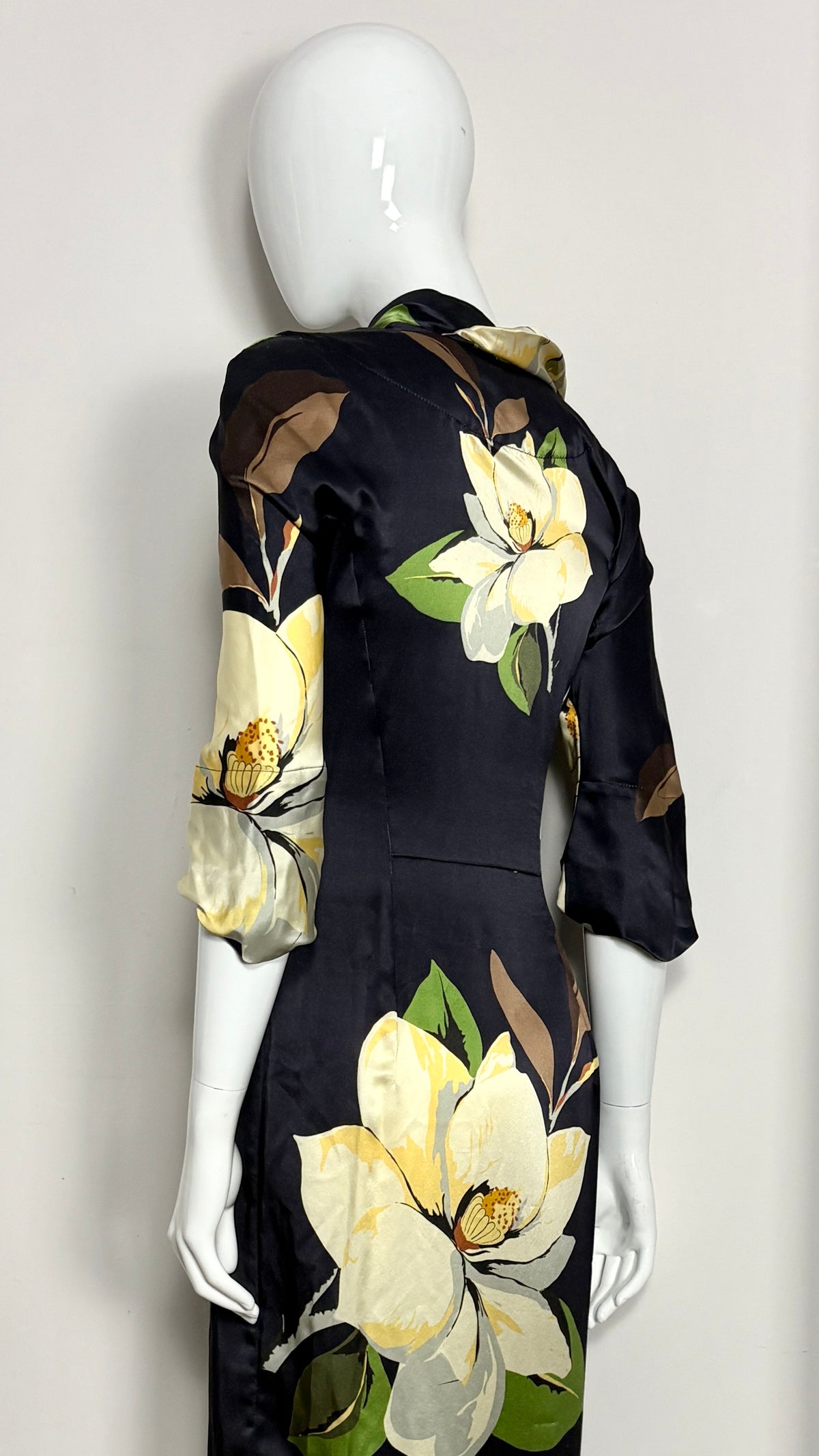Vivienne Westwood A/W 2000 floral dress with gathered collar