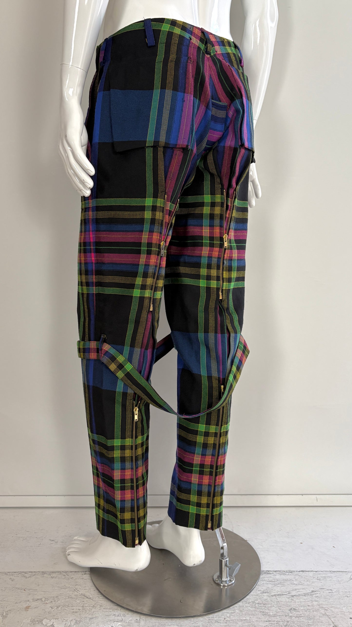 Vivienne Westwood metropolitan tartan bondage trousers