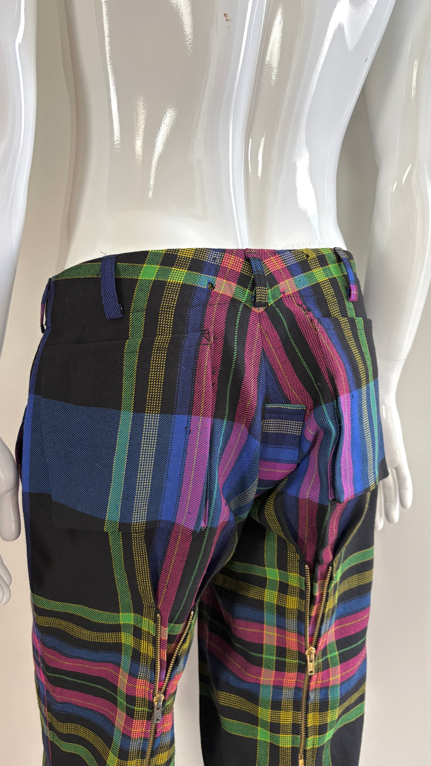 Vivienne Westwood metropolitan tartan bondage trousers