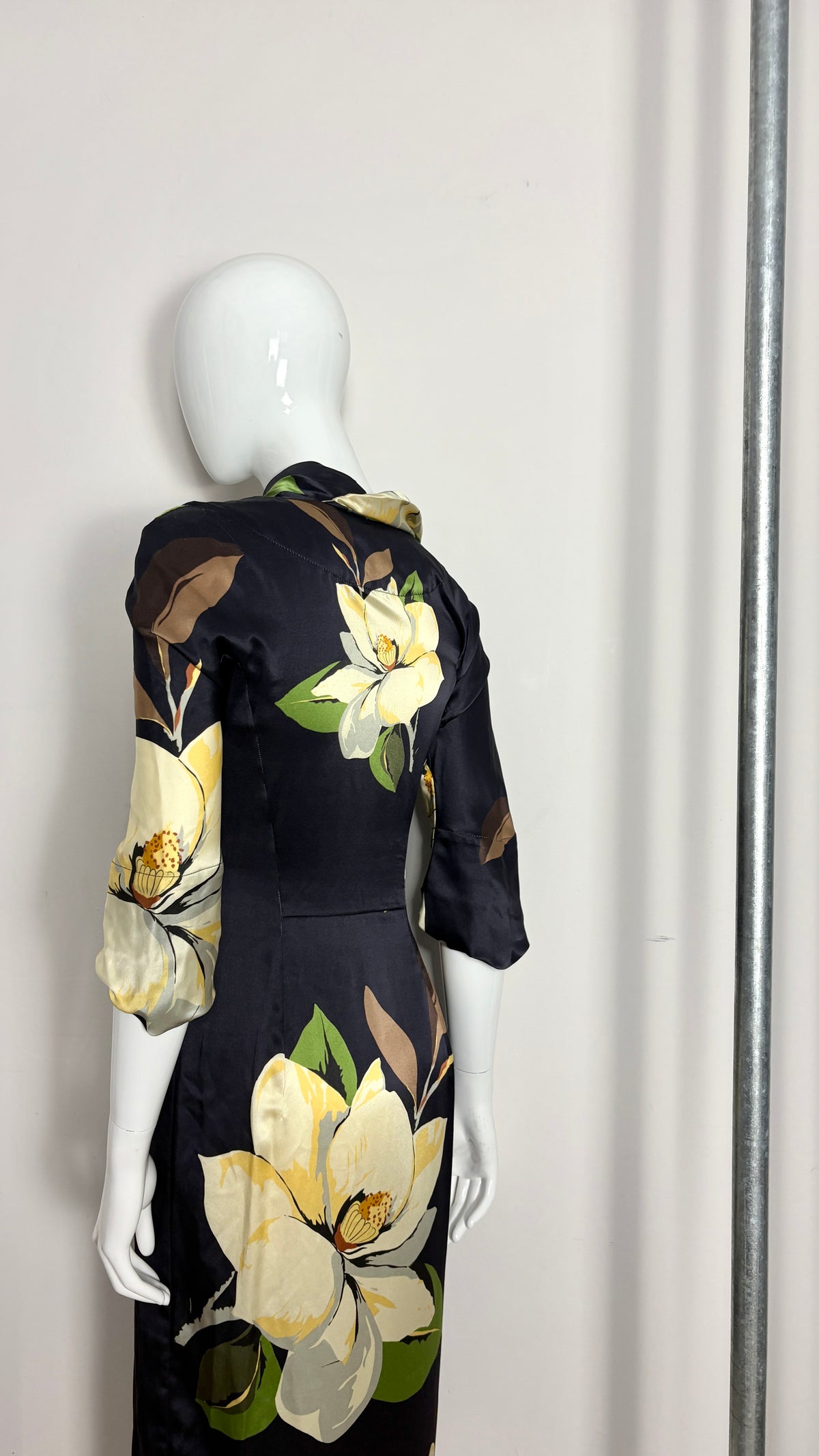 Vivienne Westwood A/W 2000 floral dress with gathered collar