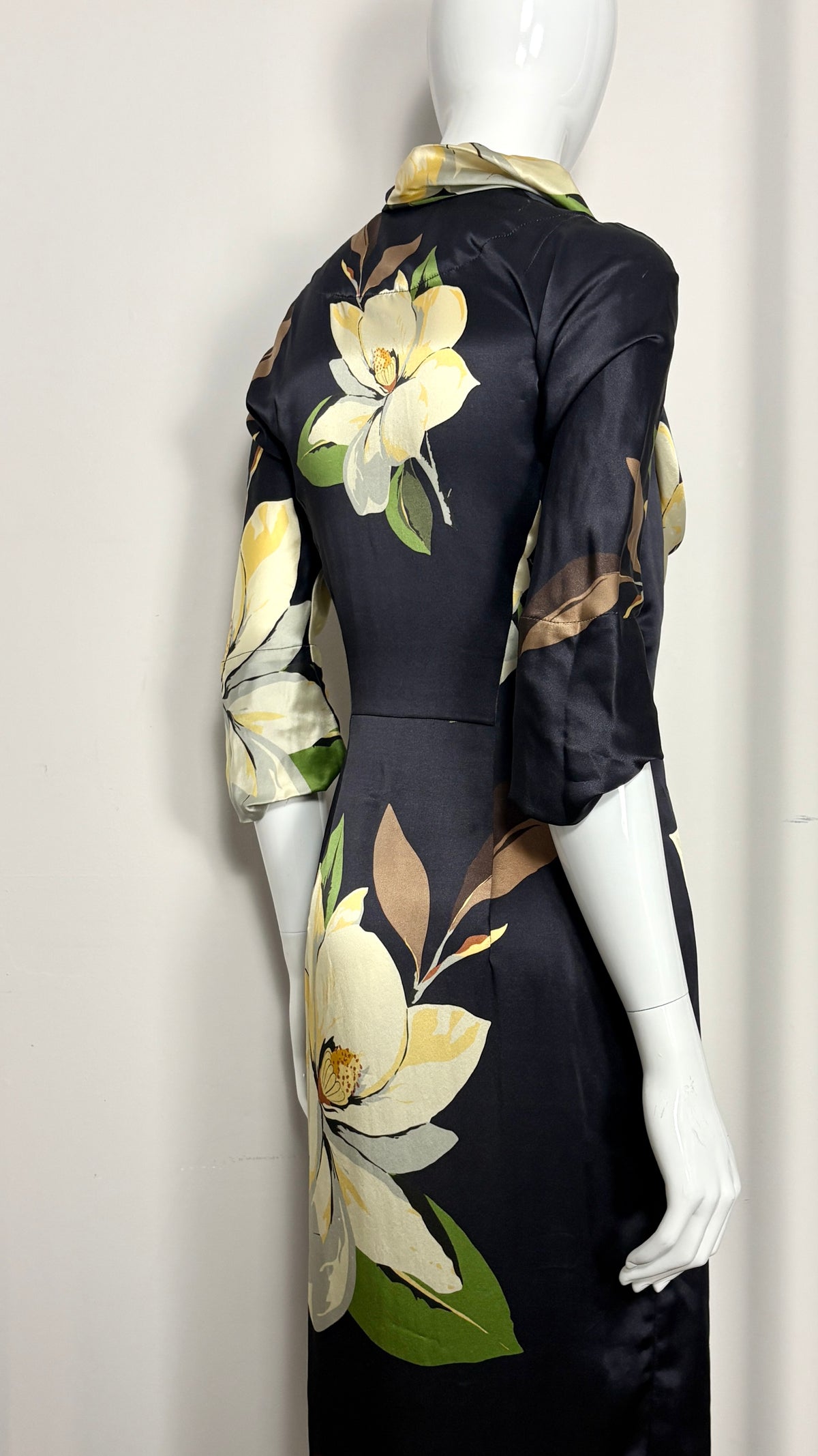 Vivienne Westwood A/W 2000 floral dress with gathered collar