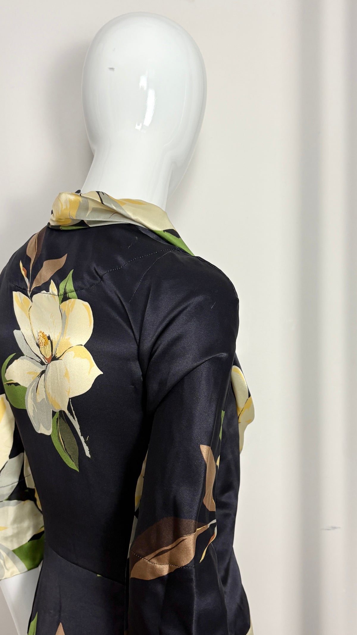 Vivienne Westwood A/W 2000 floral dress with gathered collar