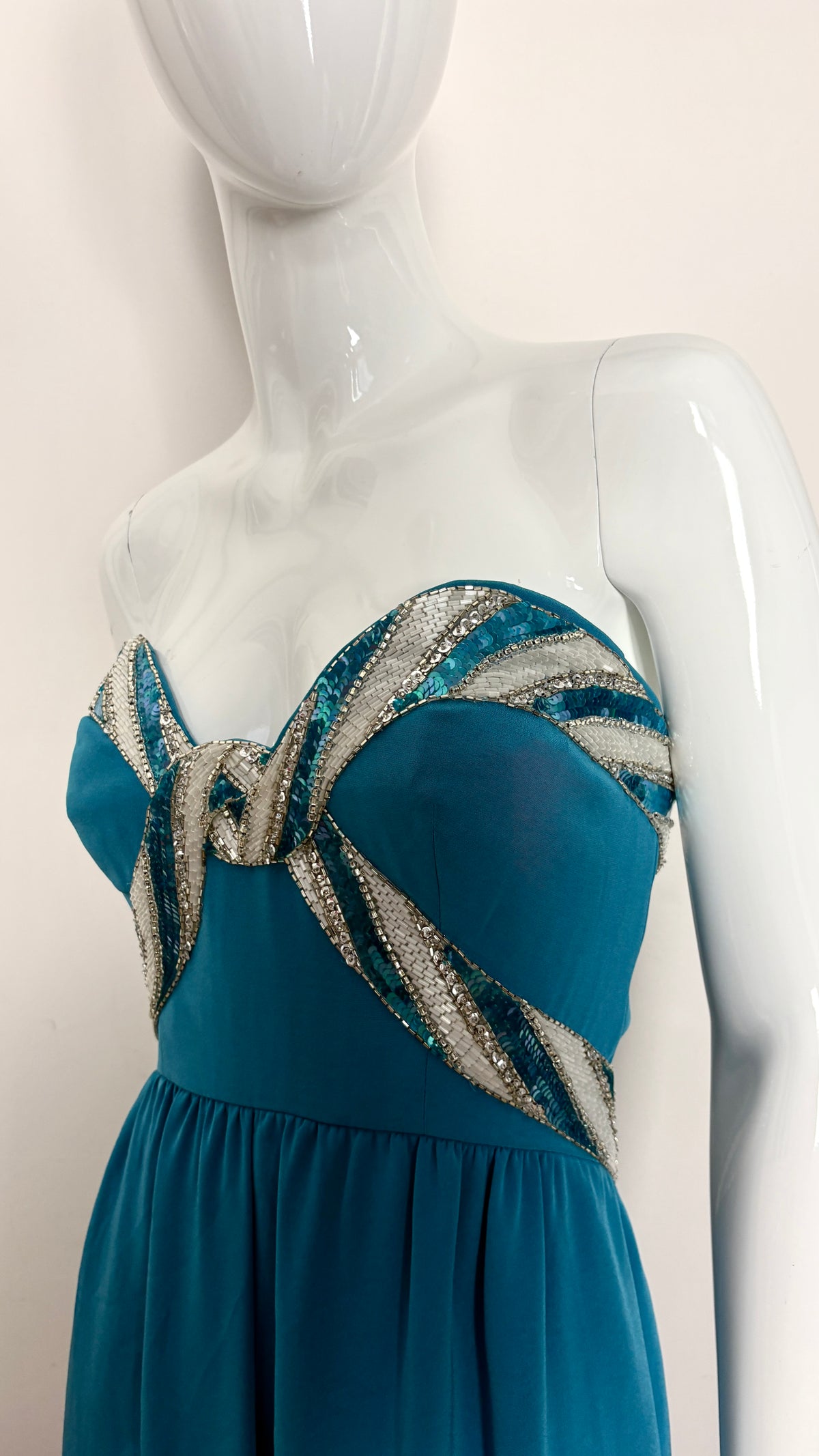 Bob Mackie sequin evening dress