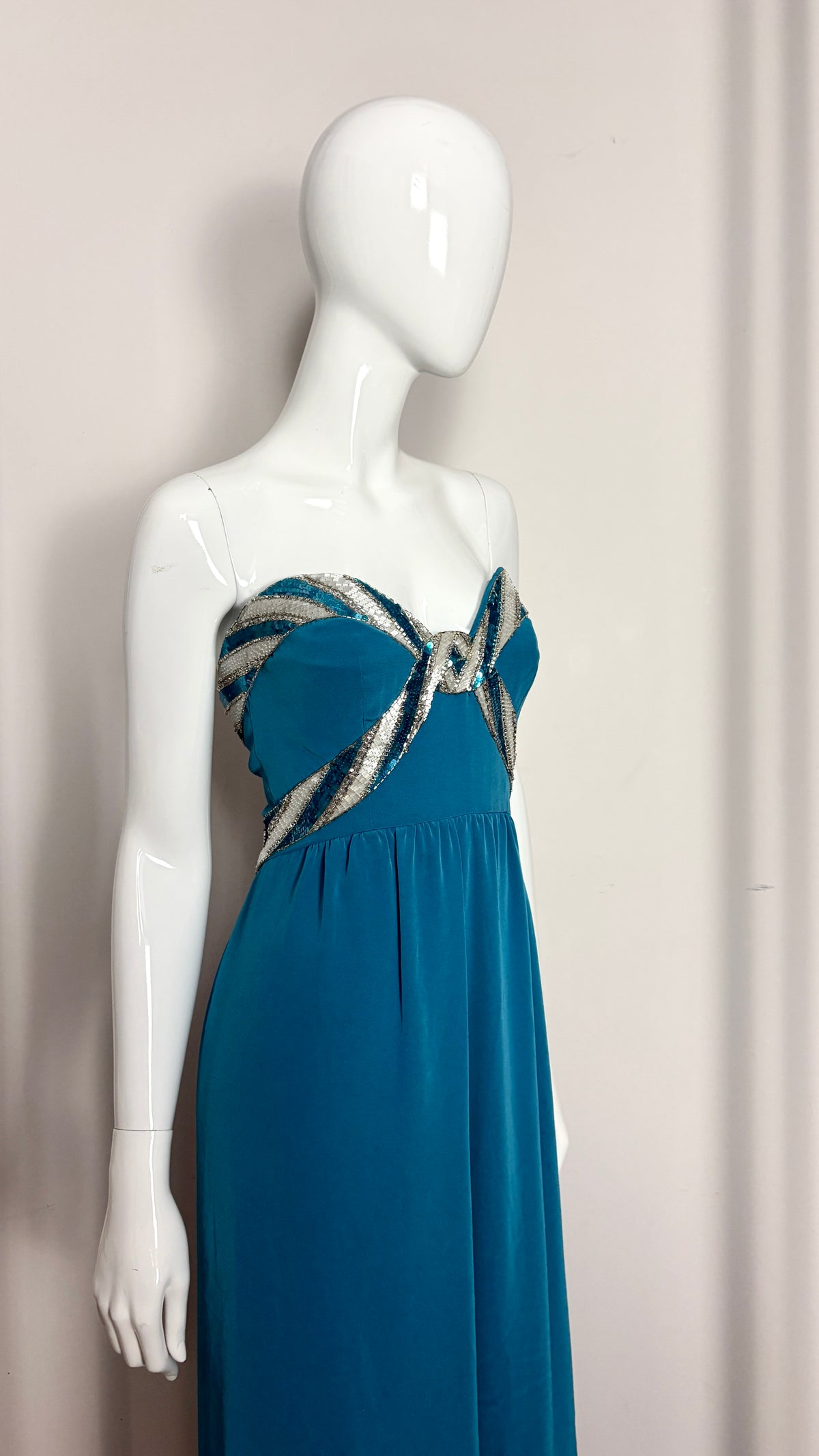 Bob Mackie sequin evening dress