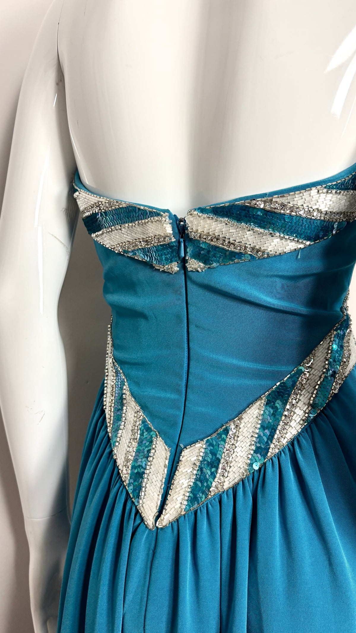 Bob Mackie sequin evening dress