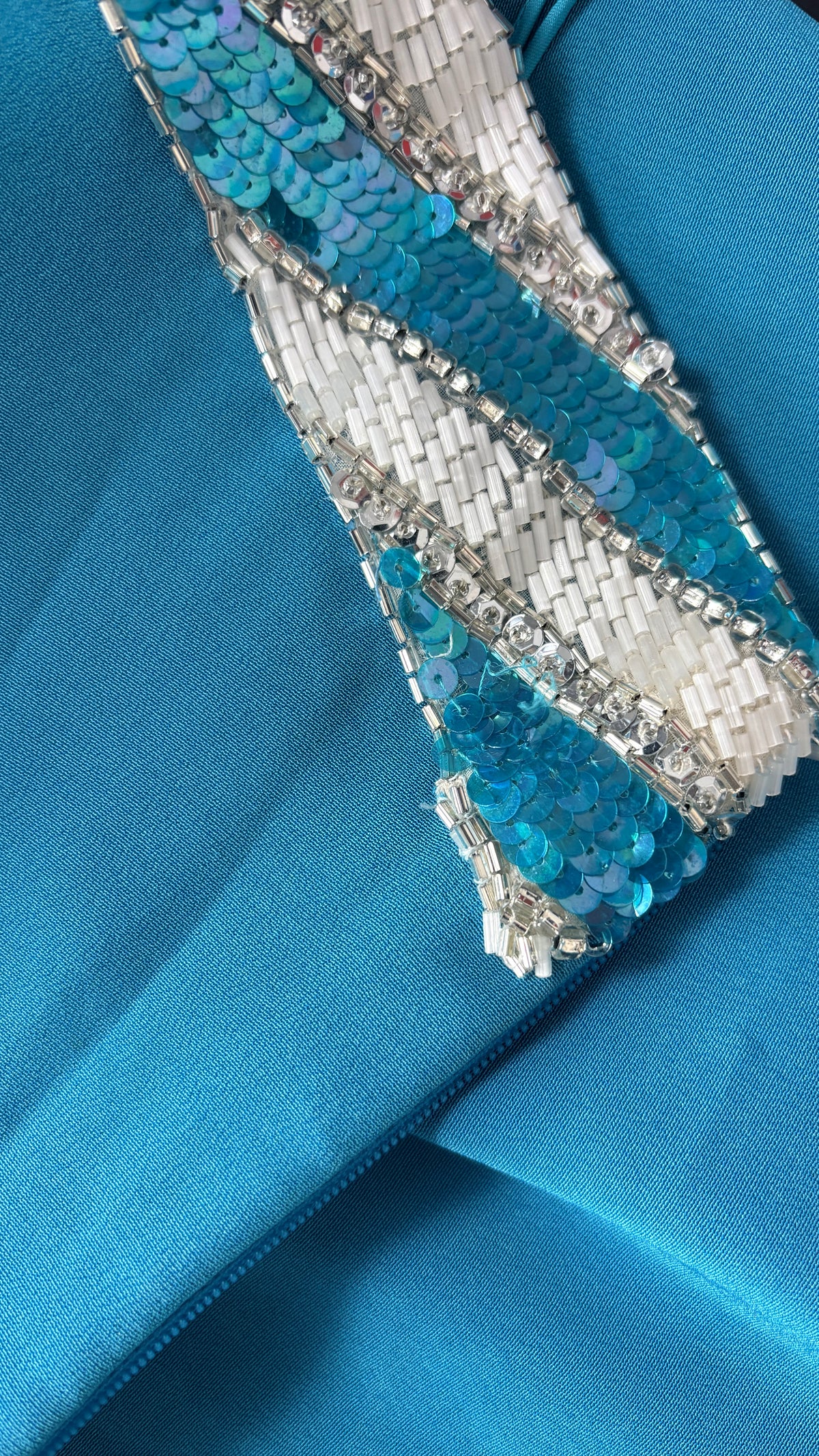 Bob Mackie sequin evening dress