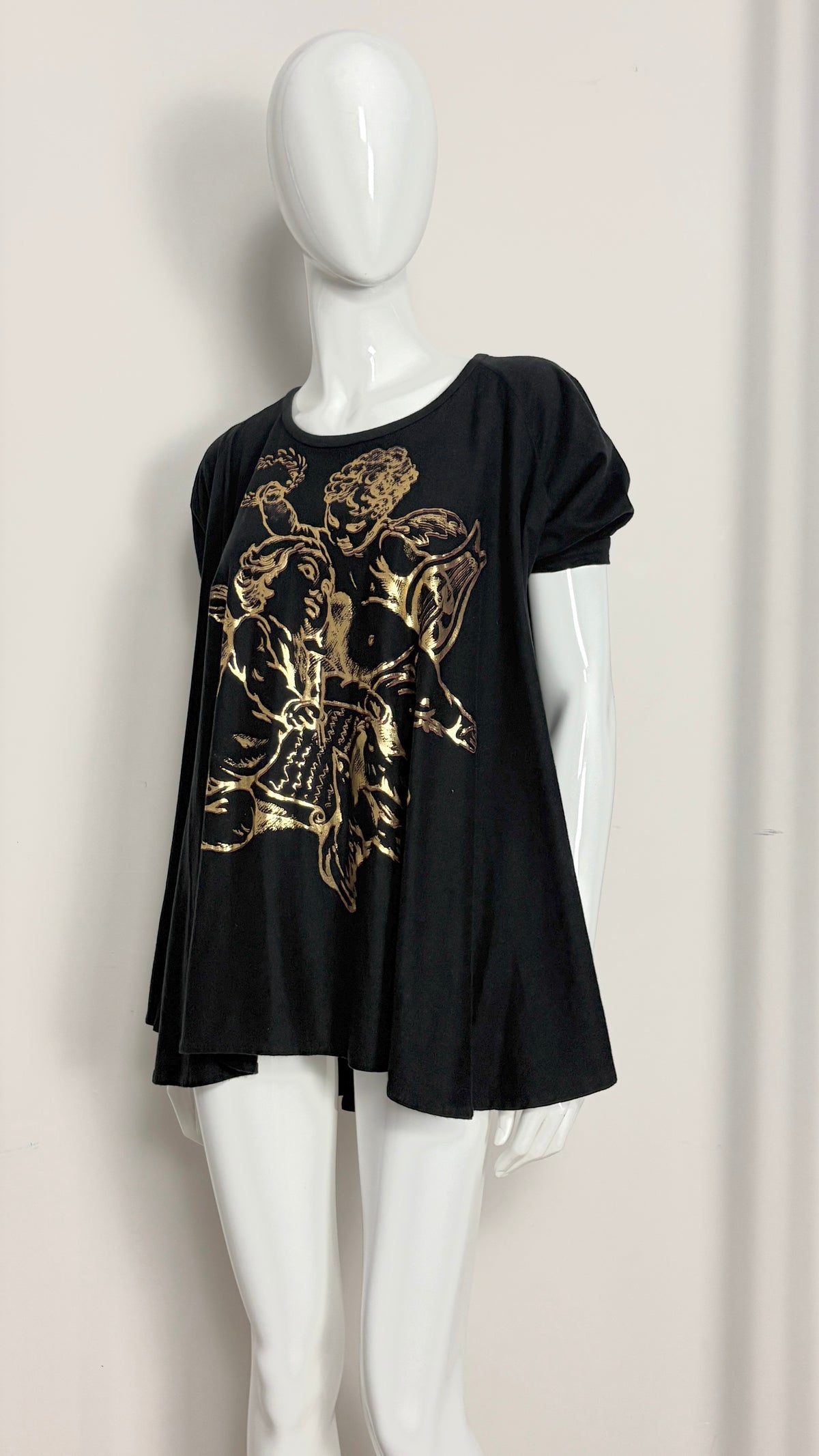 Vivienne Westwood gold foil cherub babydoll top/dress