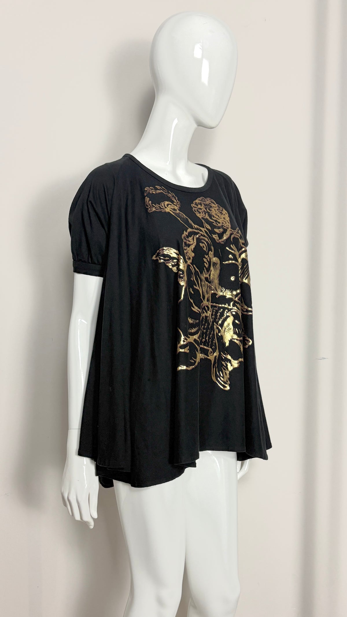 Vivienne Westwood gold foil cherub babydoll top/dress