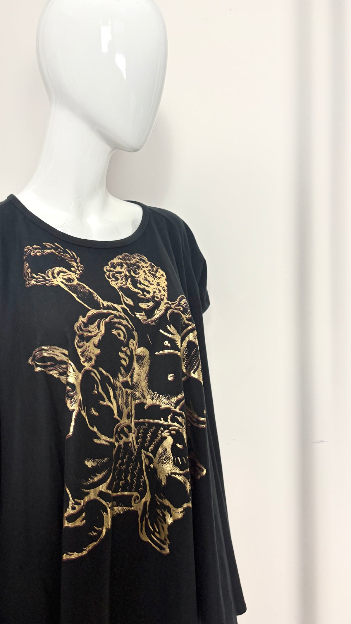Vivienne Westwood gold foil cherub babydoll top/dress