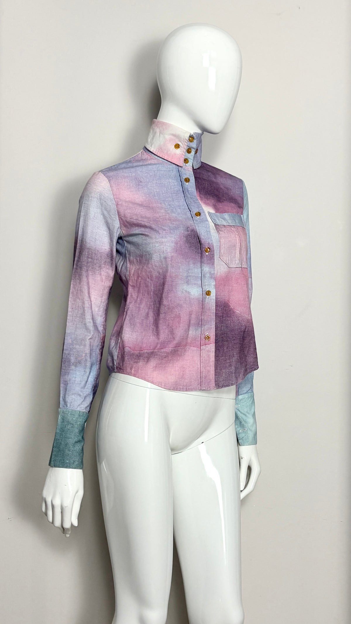 Vivienne Westwood A/W 1991/1992 'dressing up' Jean-Honoré Fragonard 'A Swarm of Cupids' print shirt
