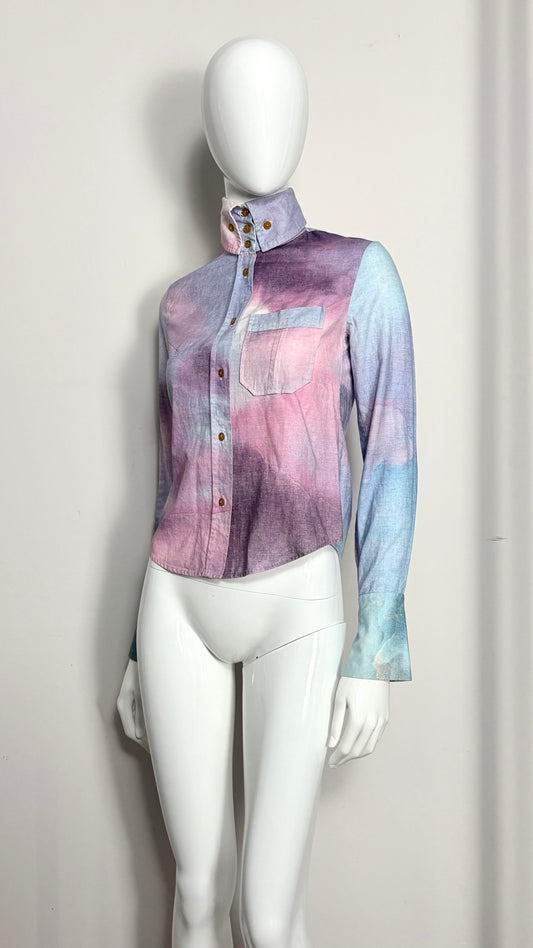 Vivienne Westwood A/W 1991/1992 'dressing up' Jean-Honoré Fragonard 'A Swarm of Cupids' print shirt