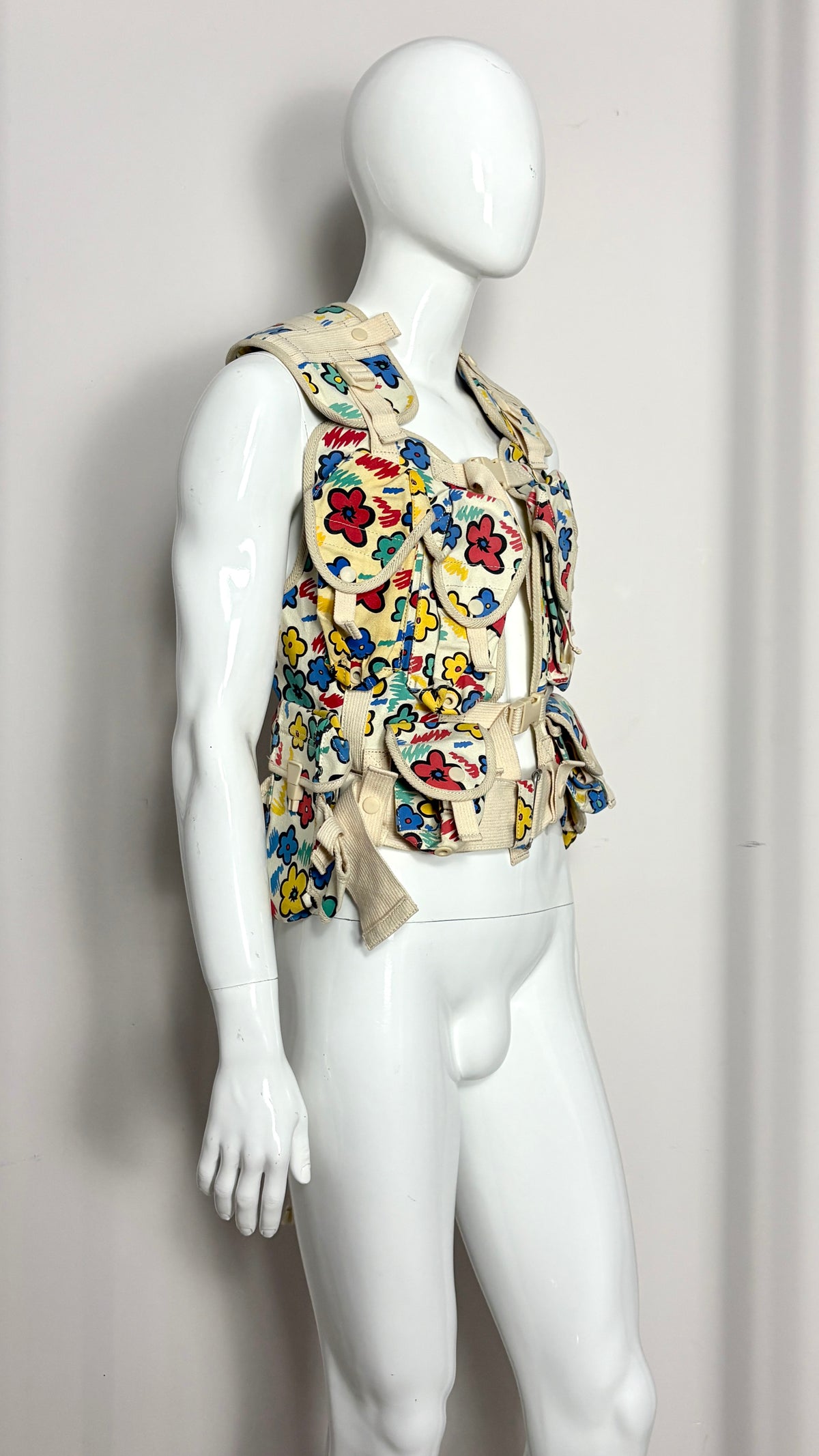 Bernhard Willhelm S/S 2003 floral utility vest