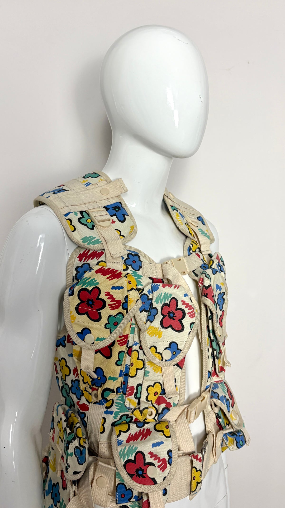 Bernhard Willhelm S/S 2003 floral utility vest