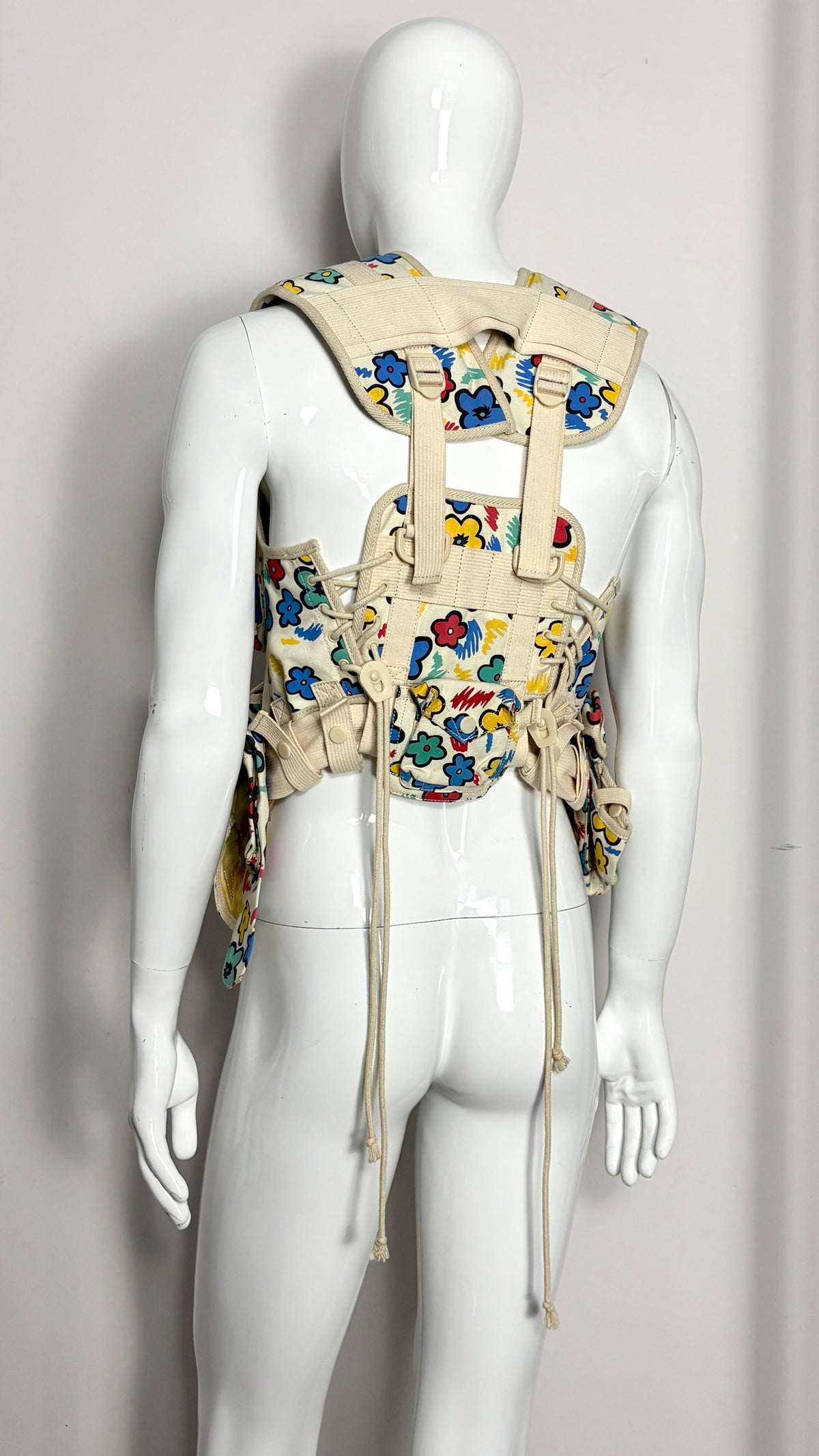 Bernhard Willhelm S/S 2003 floral utility vest
