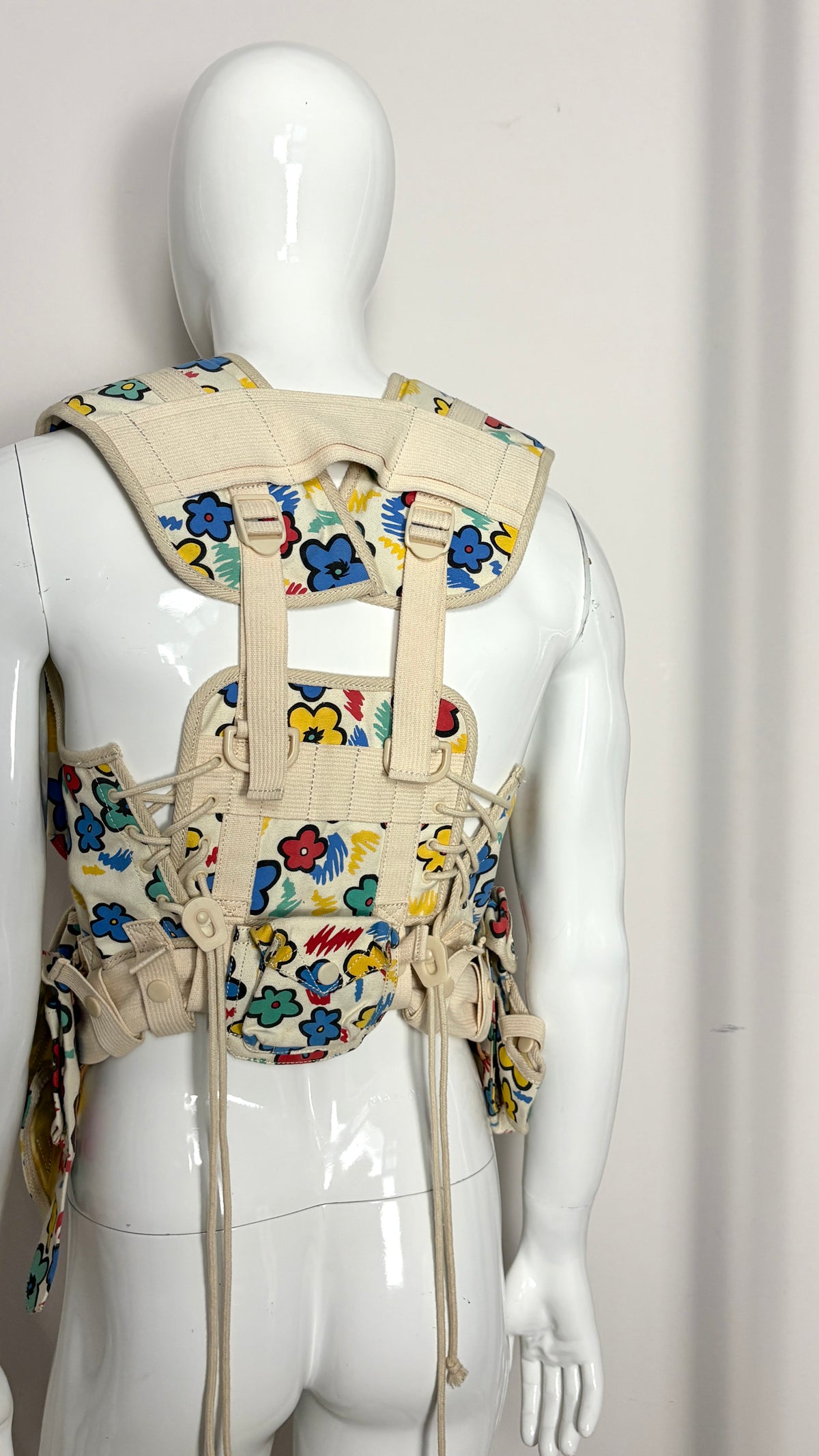 Bernhard Willhelm S/S 2003 floral utility vest