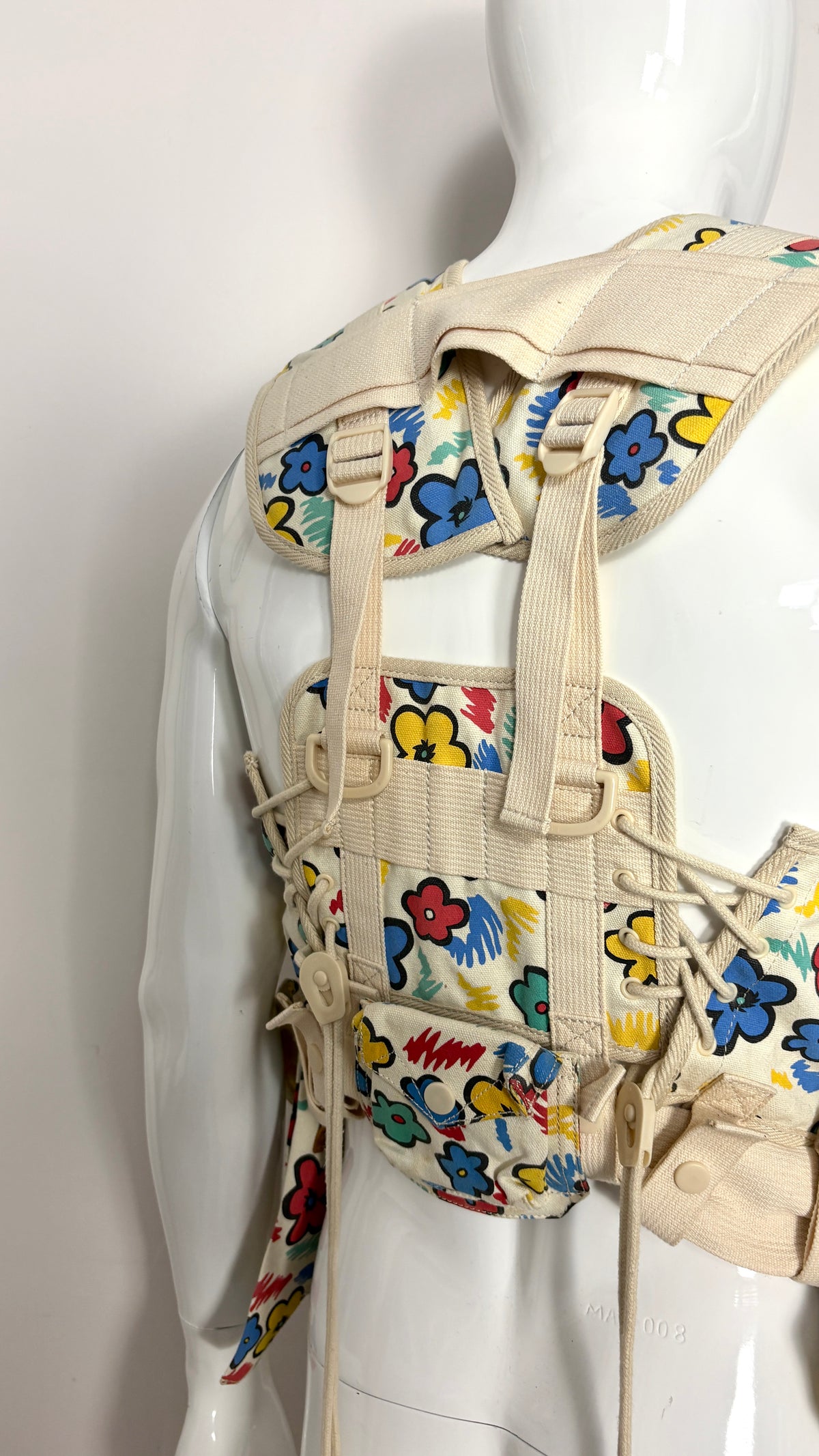 Bernhard Willhelm S/S 2003 floral utility vest