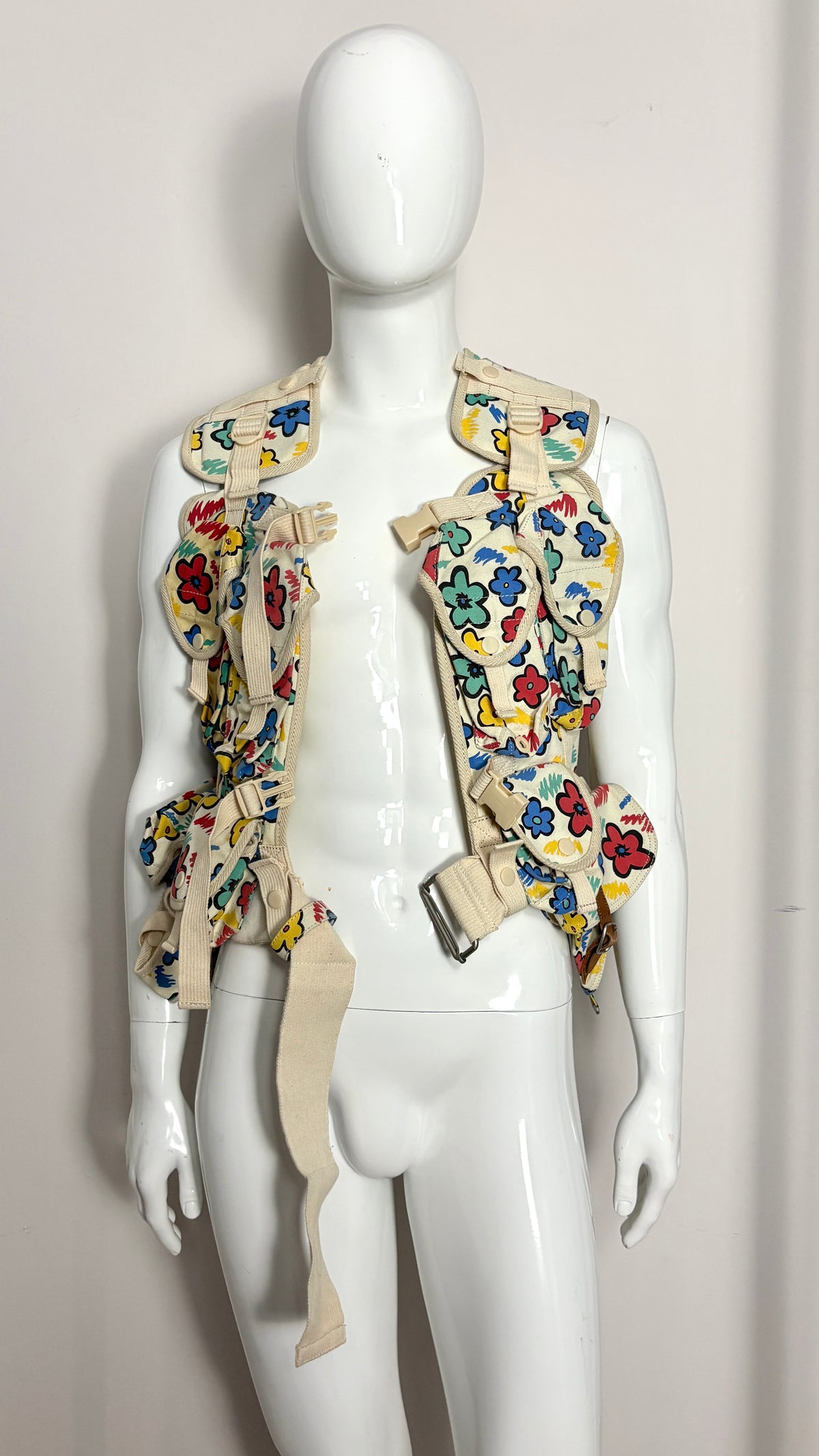 Bernhard Willhelm S/S 2003 floral utility vest