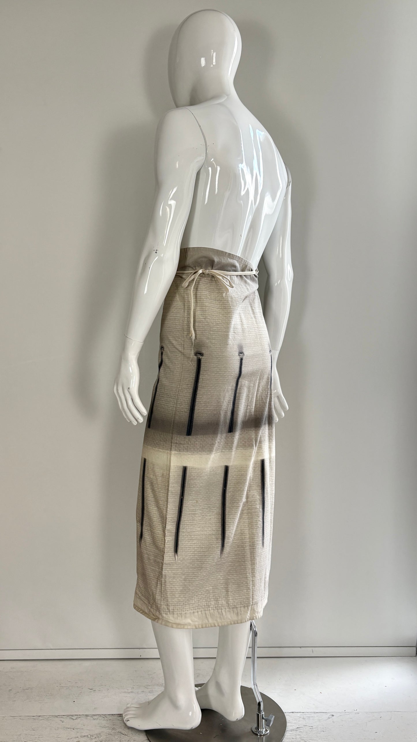 A Margiela trompe l’oeil pin wrap apron/skirt