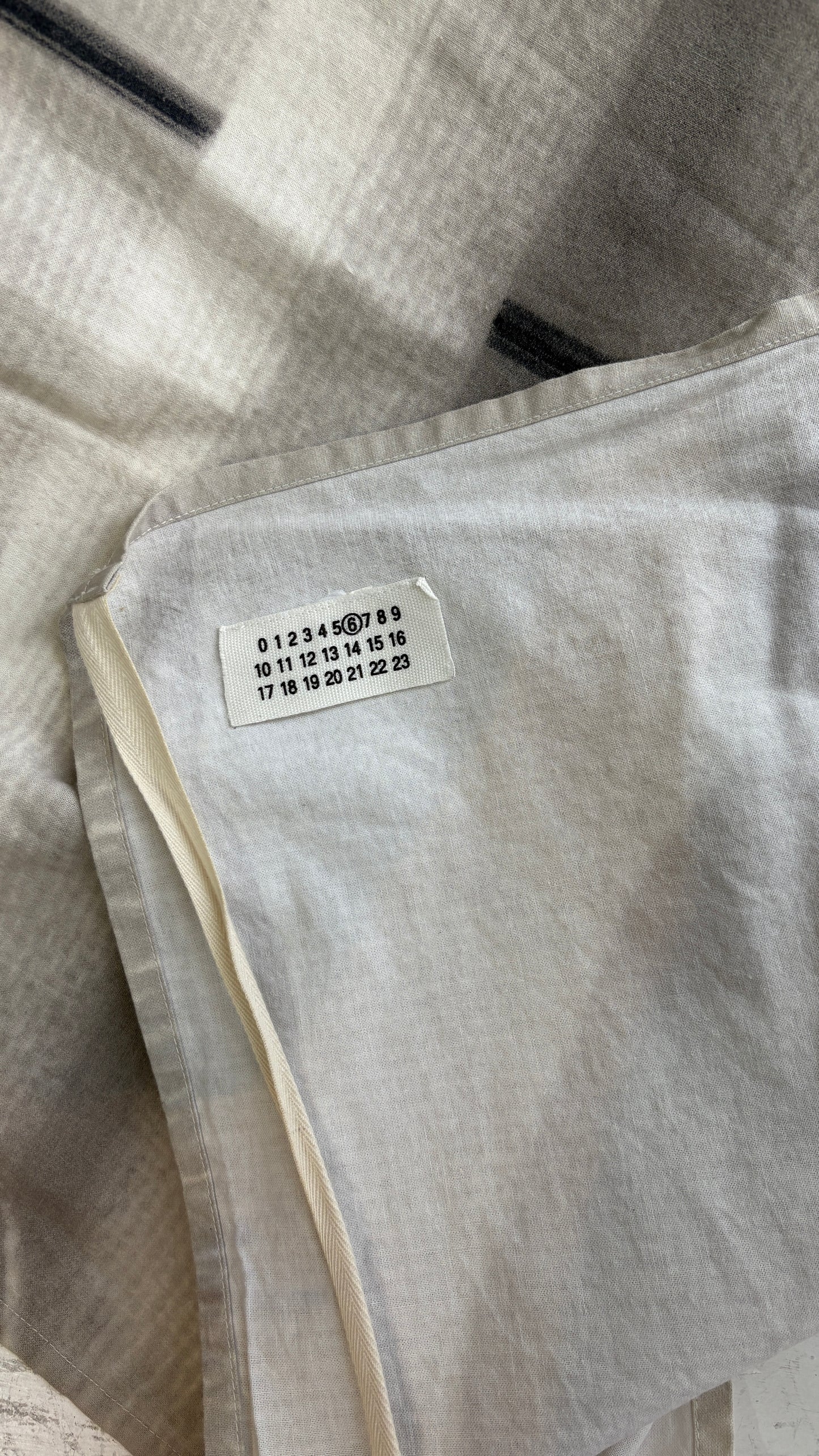 A Margiela trompe l’oeil pin wrap apron/skirt