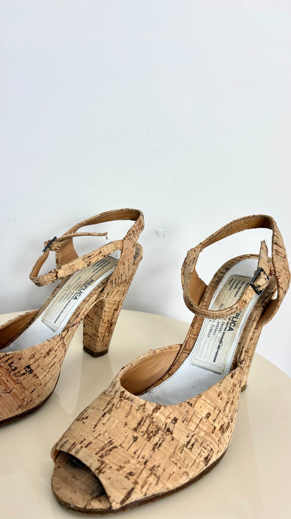 Margiela cork heels