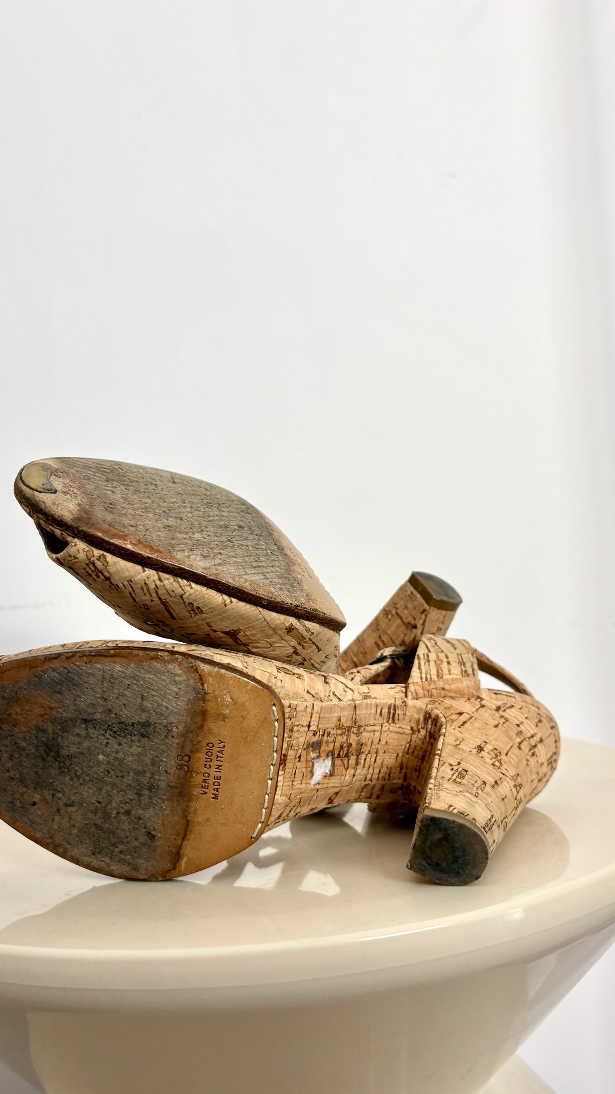 Margiela cork heels