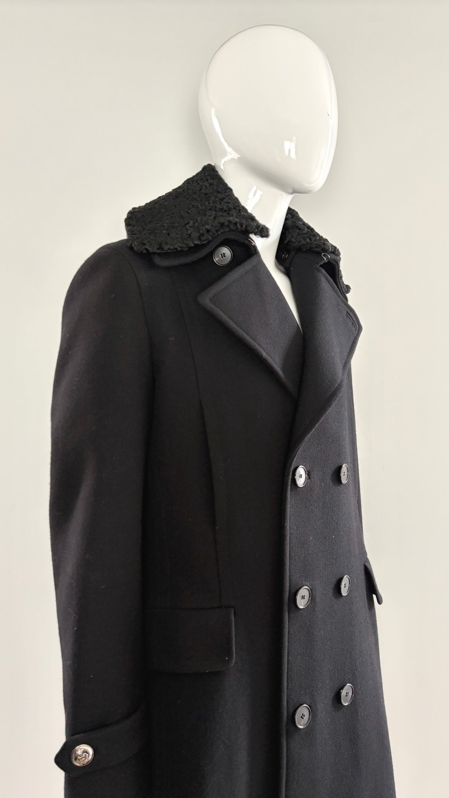 Pucci overcoat with detachable collar