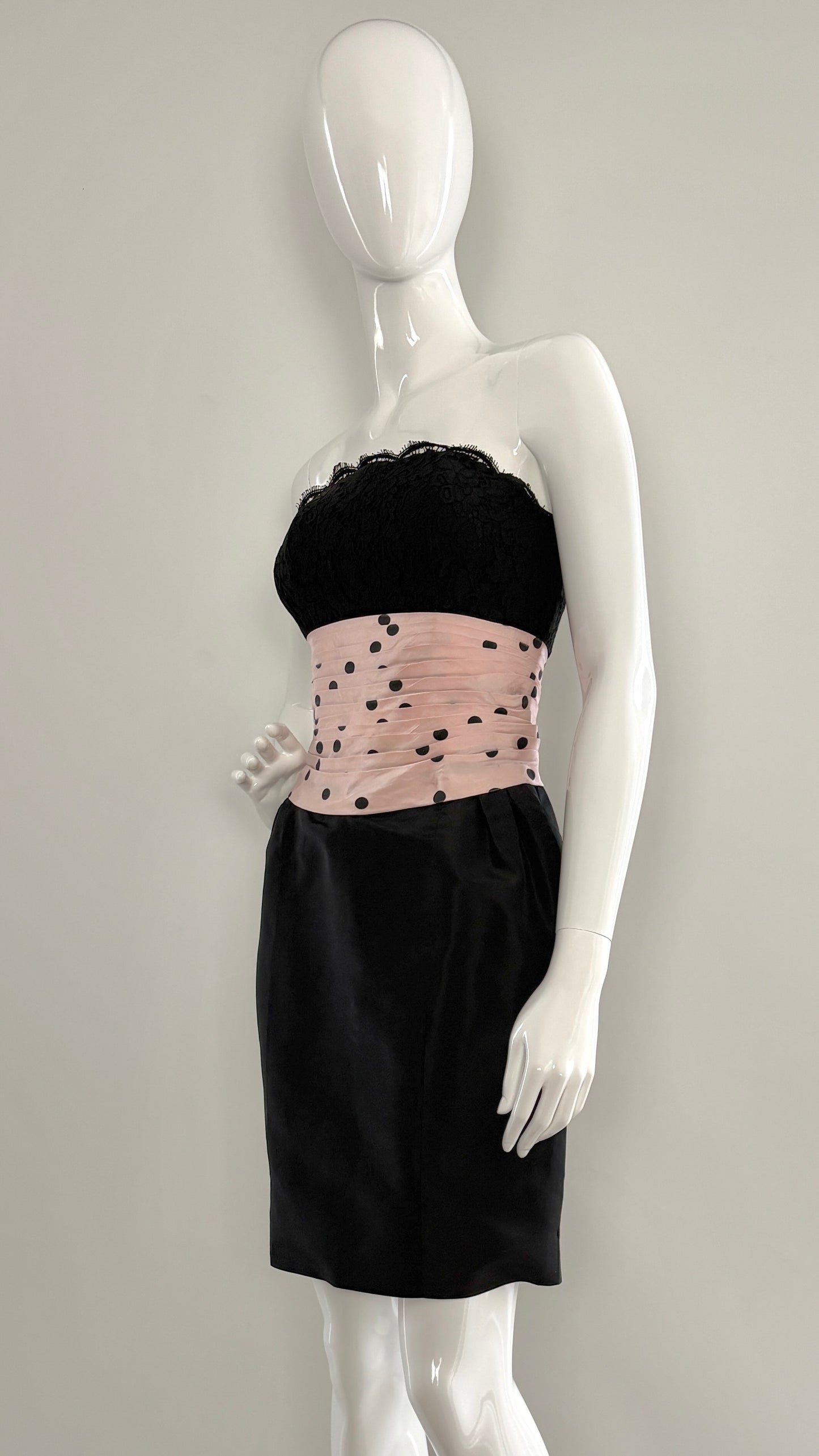 Chanel cocktail dress with polkadot detail