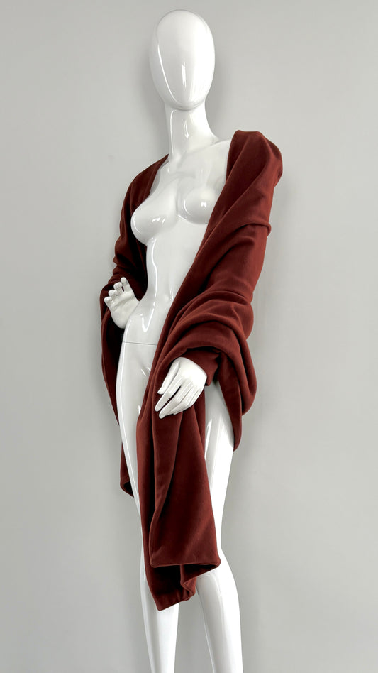 Sybilla shawl/cape with integrated sleeves