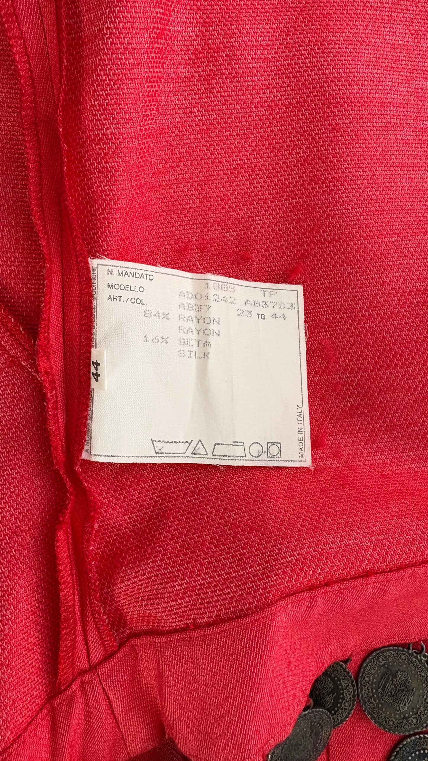 Alexander McQueen S/S 2000 vest with coin trim