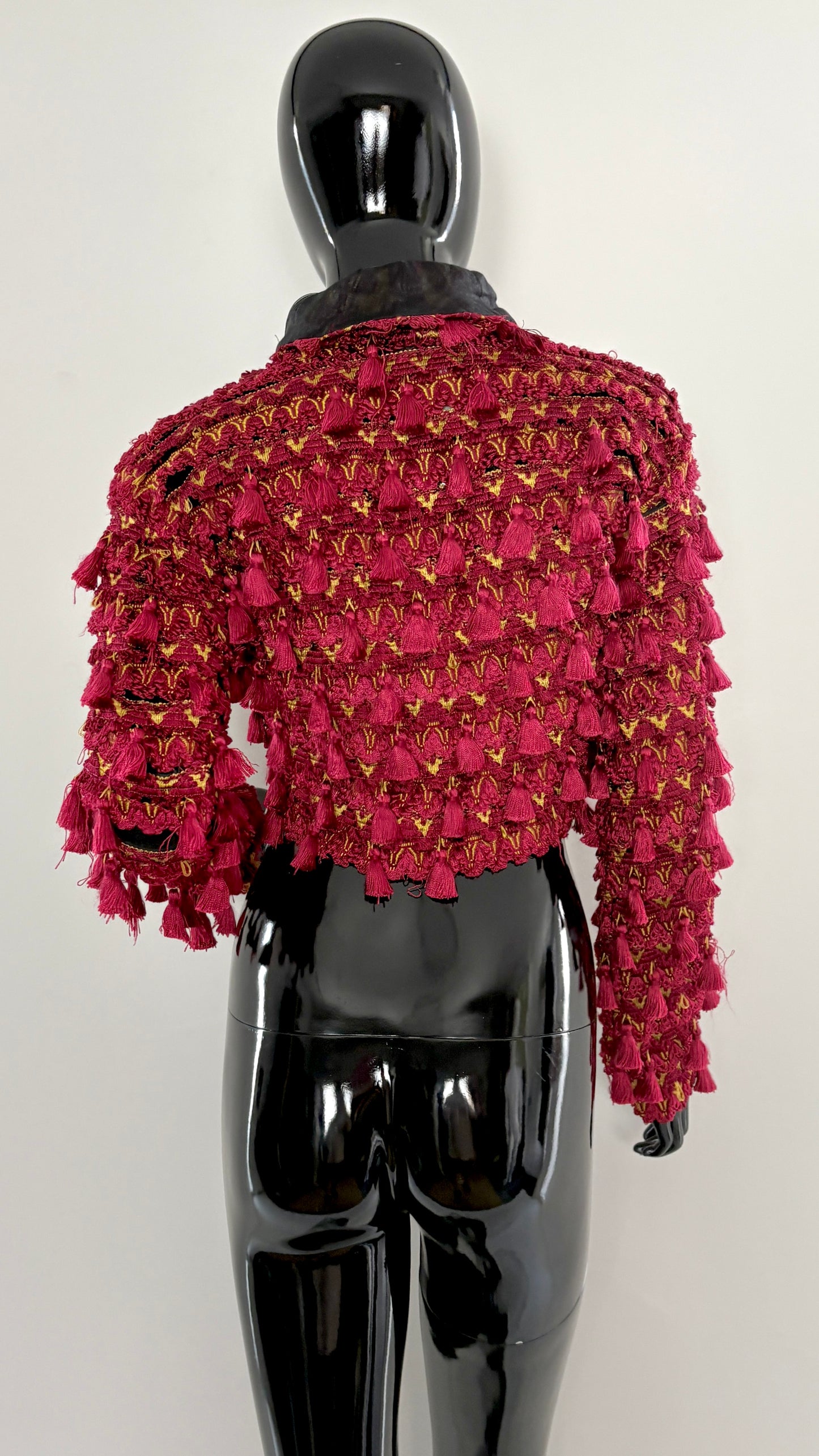 Callaghan red and gold bolero with tassels