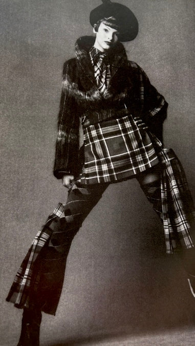 Vivienne Westwood A/W 1993/1994 'Anglomania'  Ancient Bruce of Kinnaird brushed mohair ensemble